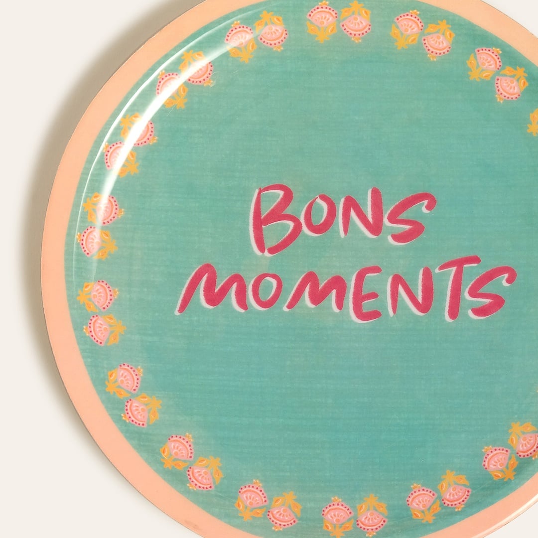 Lakrı Mango Ağacı Sunum Tahtası 25x25x2 Cm Yeşil