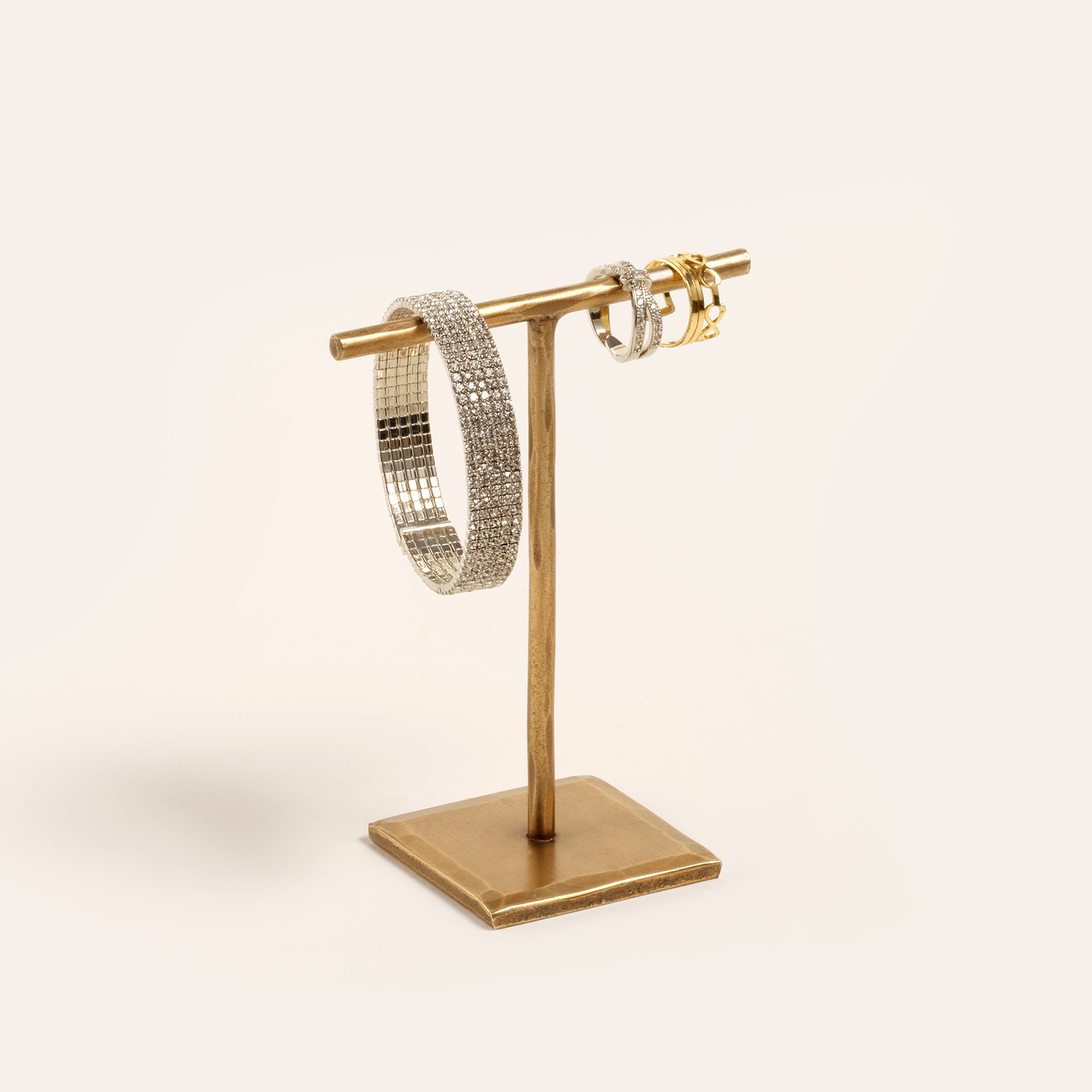 Lotus Metal Takı Tutucu 5x5x12 Cm Altın