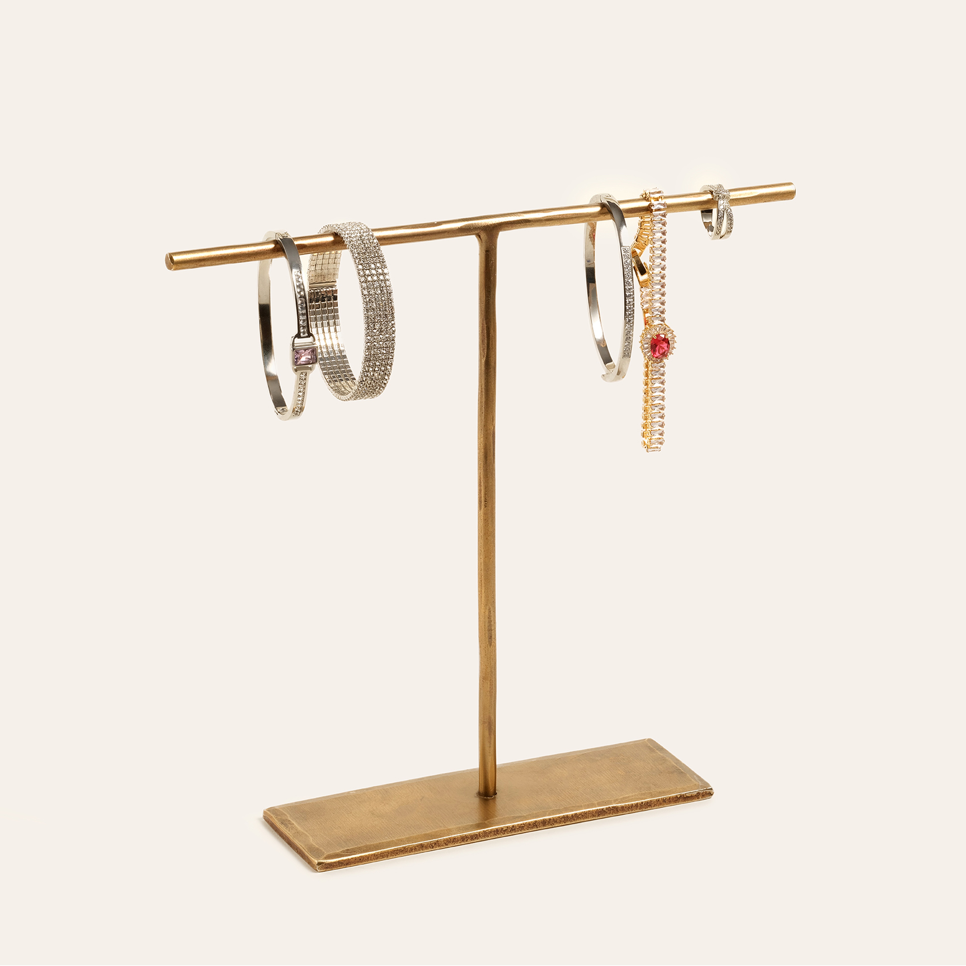 Lotus Metal Takı Tutucu 15x5x22 Cm Altın