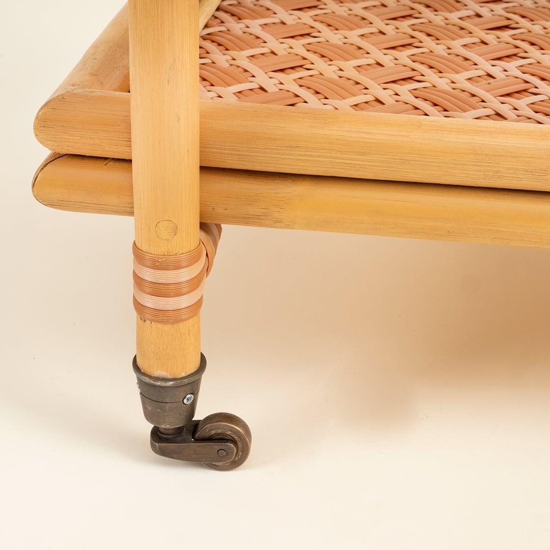 Java Rattan - Synthetıc Servis Arabası 78x46x85 Cm Turuncu