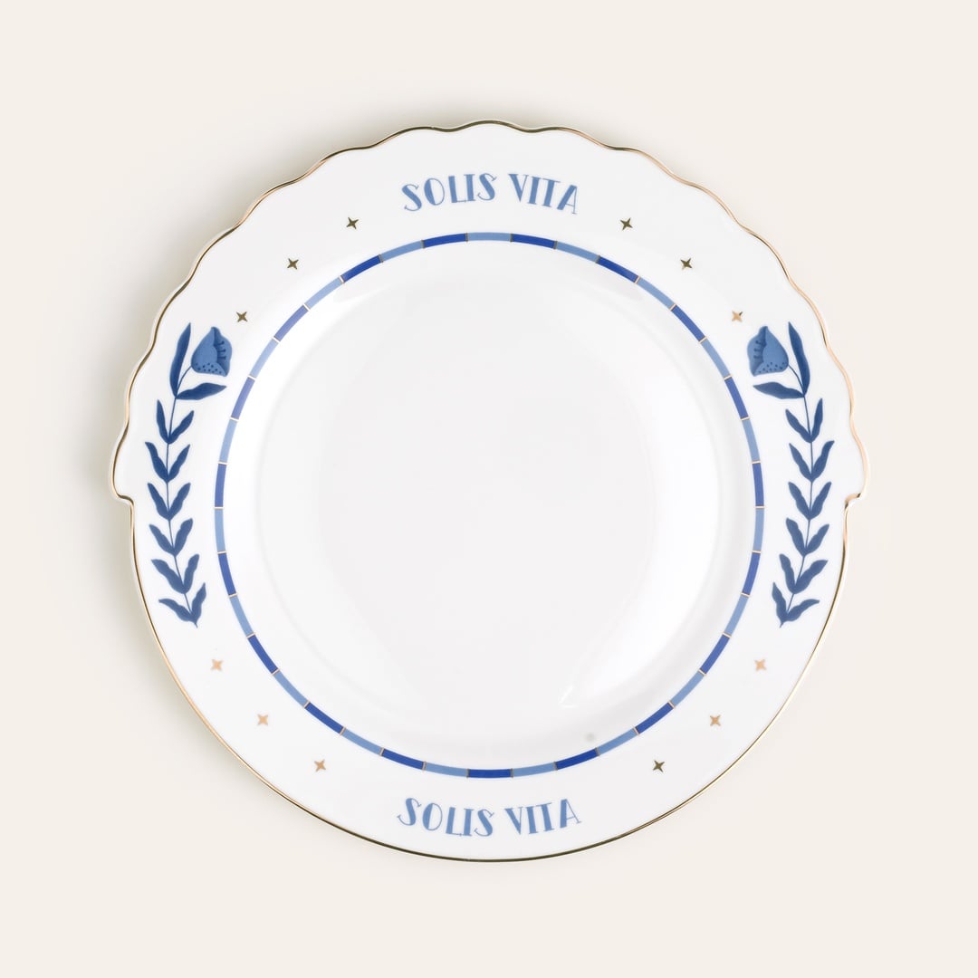 Luohu Porselen Servis Tabağı 28x28x2 Cm Beyaz