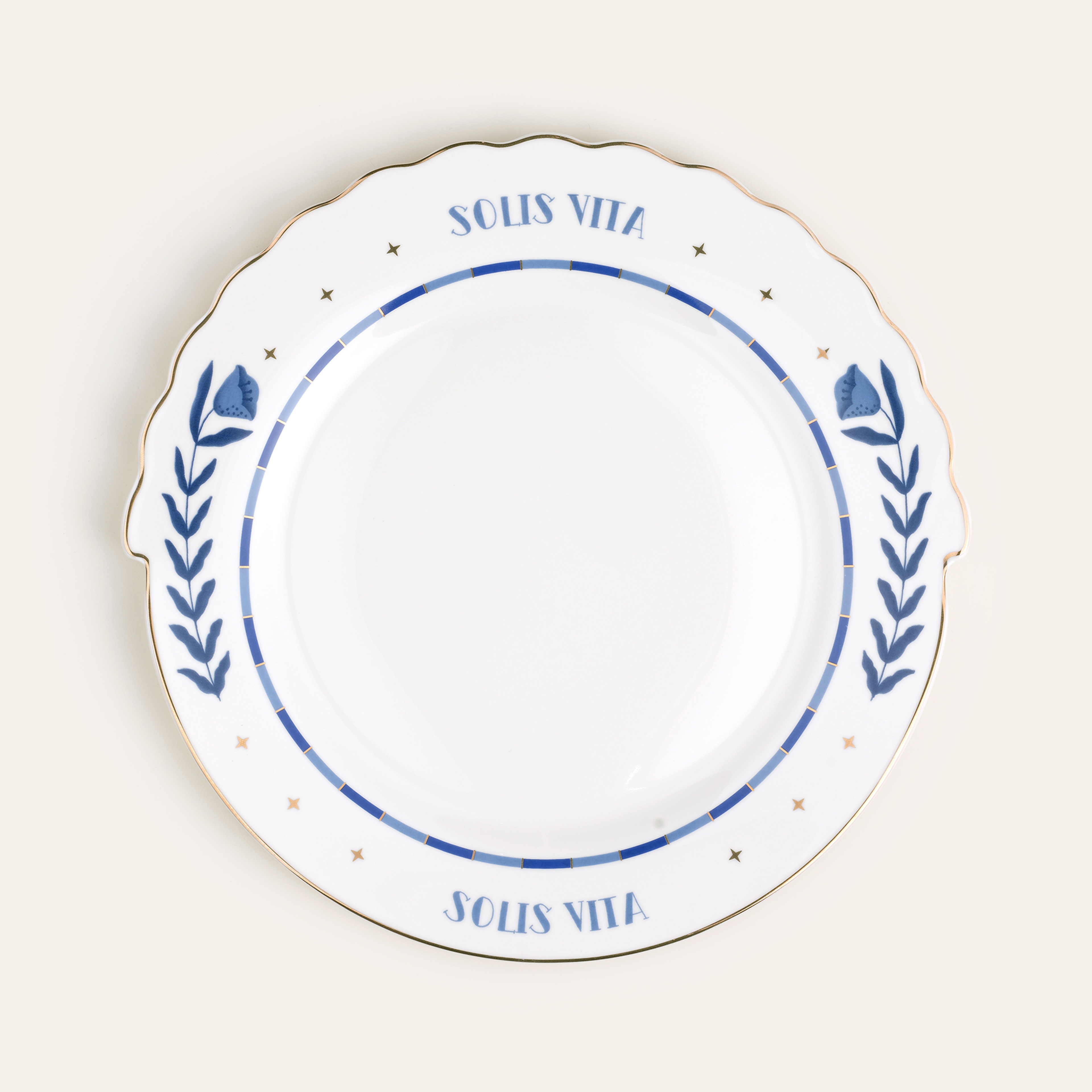 Luohu Porselen Servis Tabağı 28x28x2 Cm Beyaz