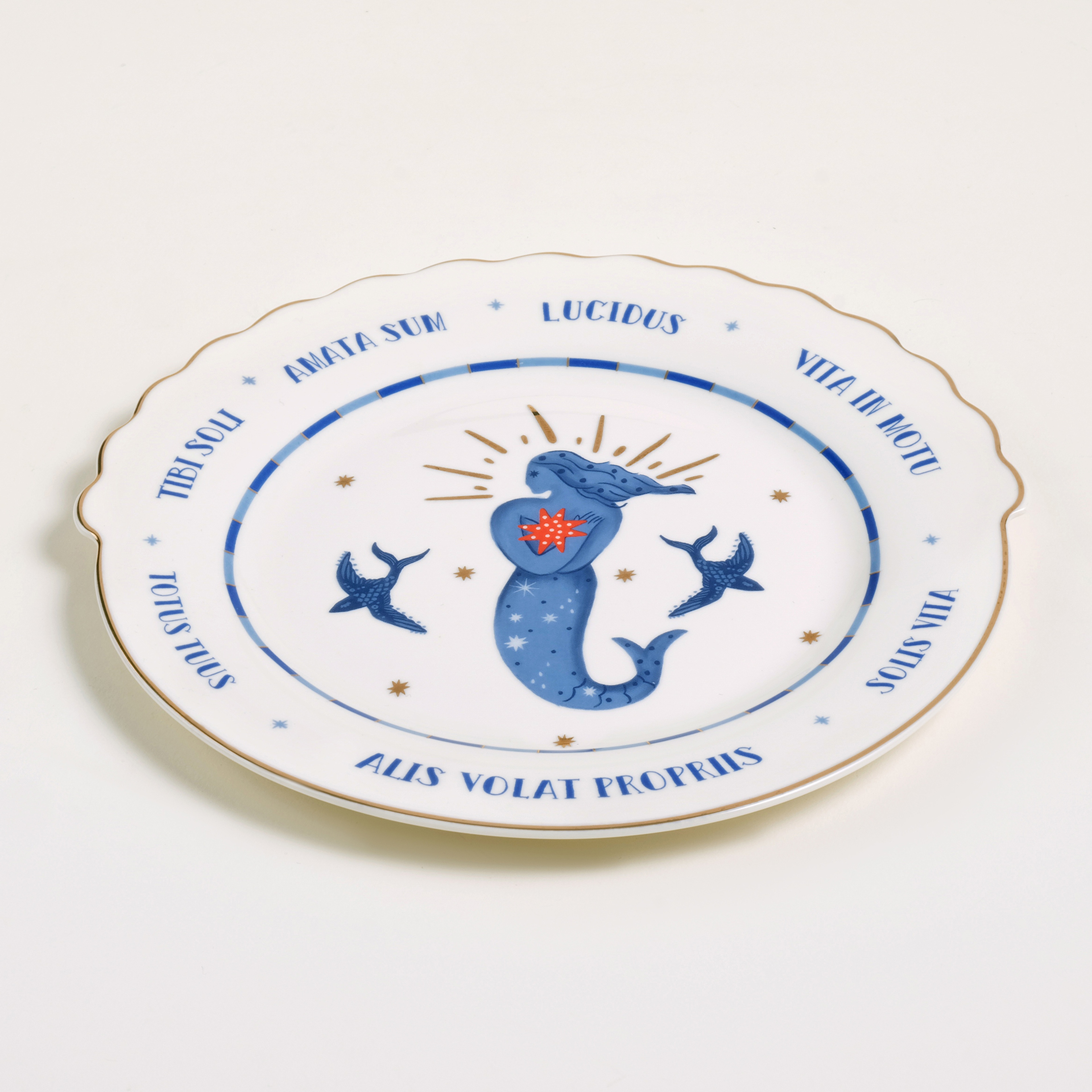 Luohu Porselen Pasta Tabağı 20x20x2 Cm Beyaz