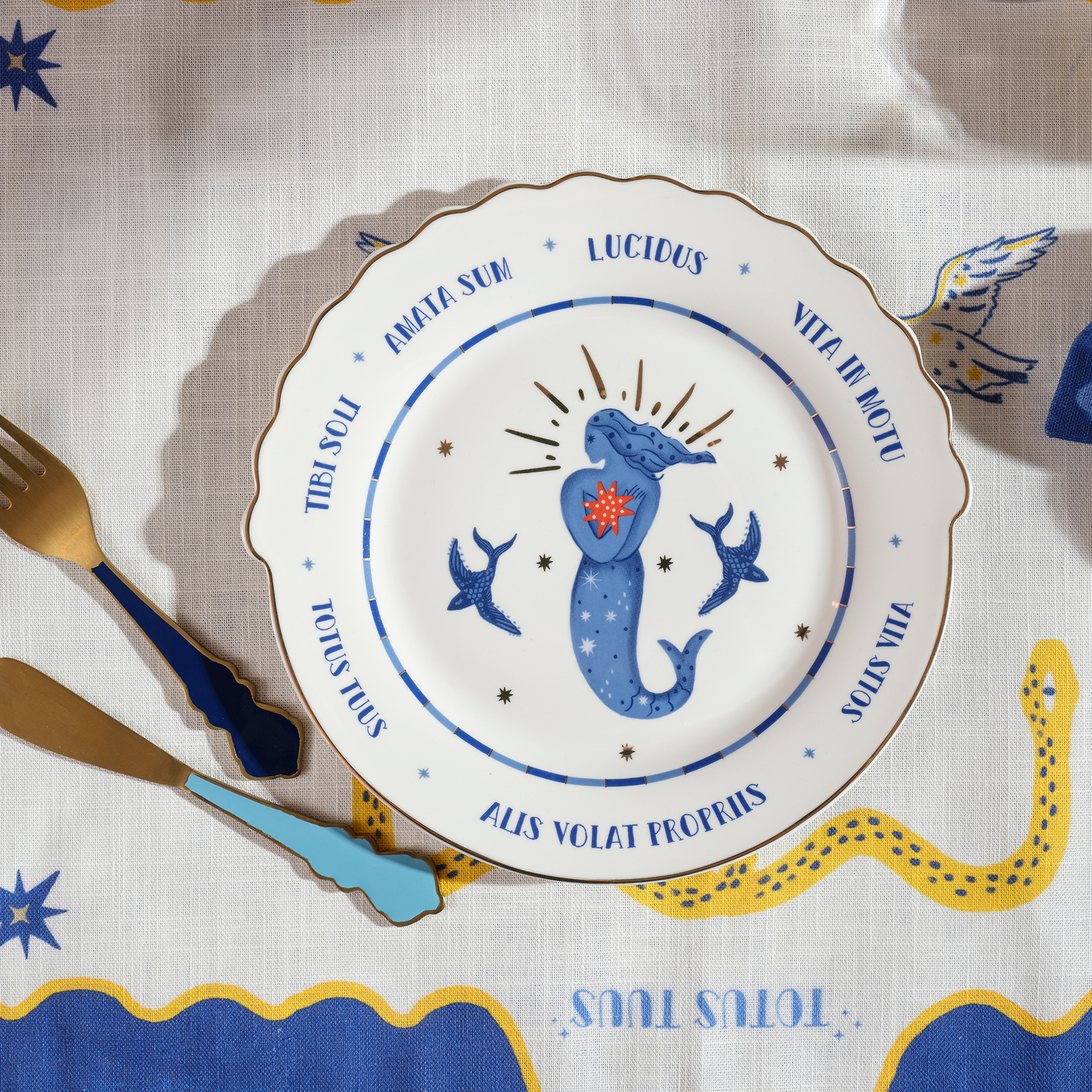 Luohu Porselen Pasta Tabağı 20x20x2 Cm Beyaz