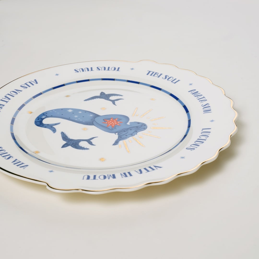 Luohu Porselen Pasta Tabağı 20x20x2 Cm Beyaz