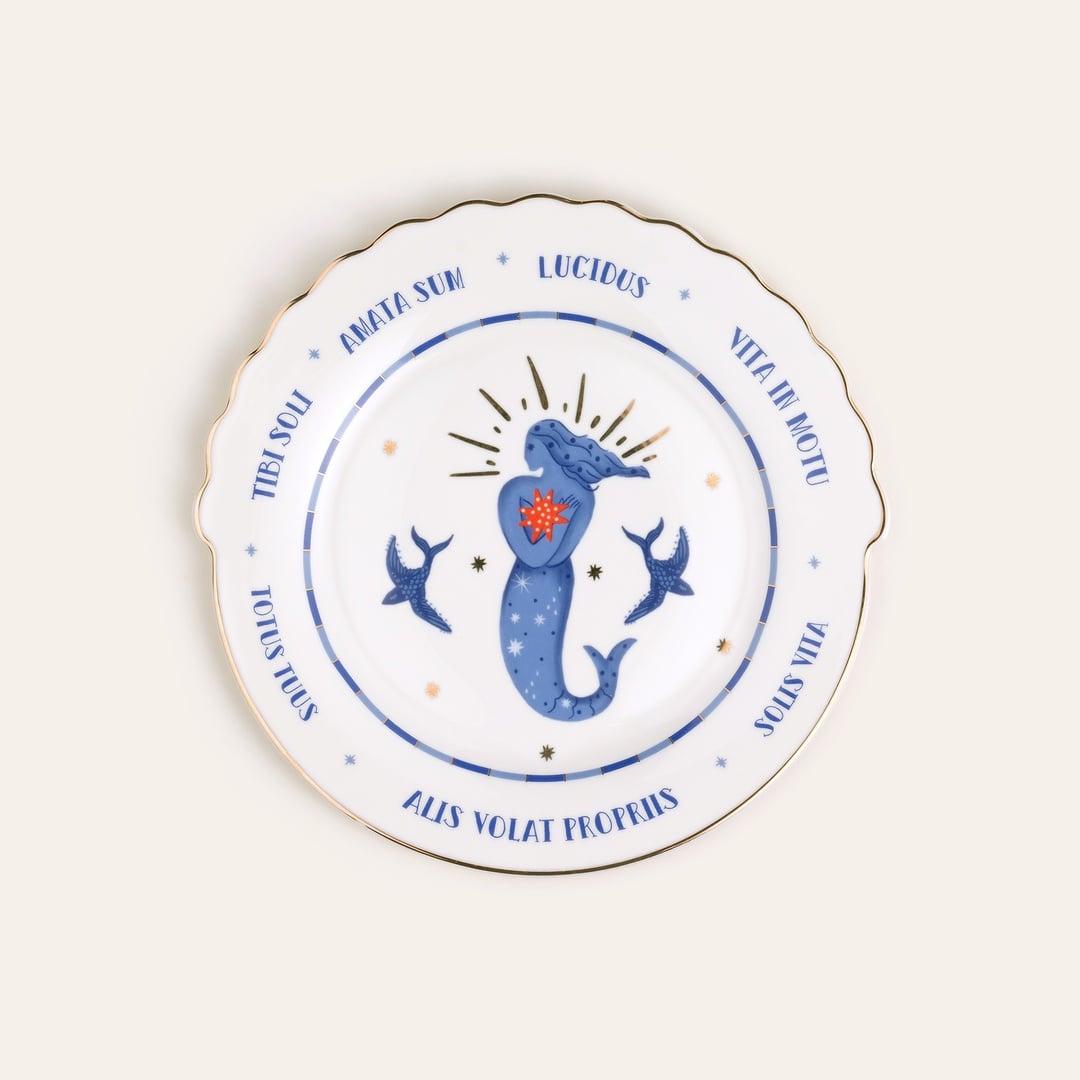 Luohu Porselen Pasta Tabağı 20x20x2 Cm Beyaz