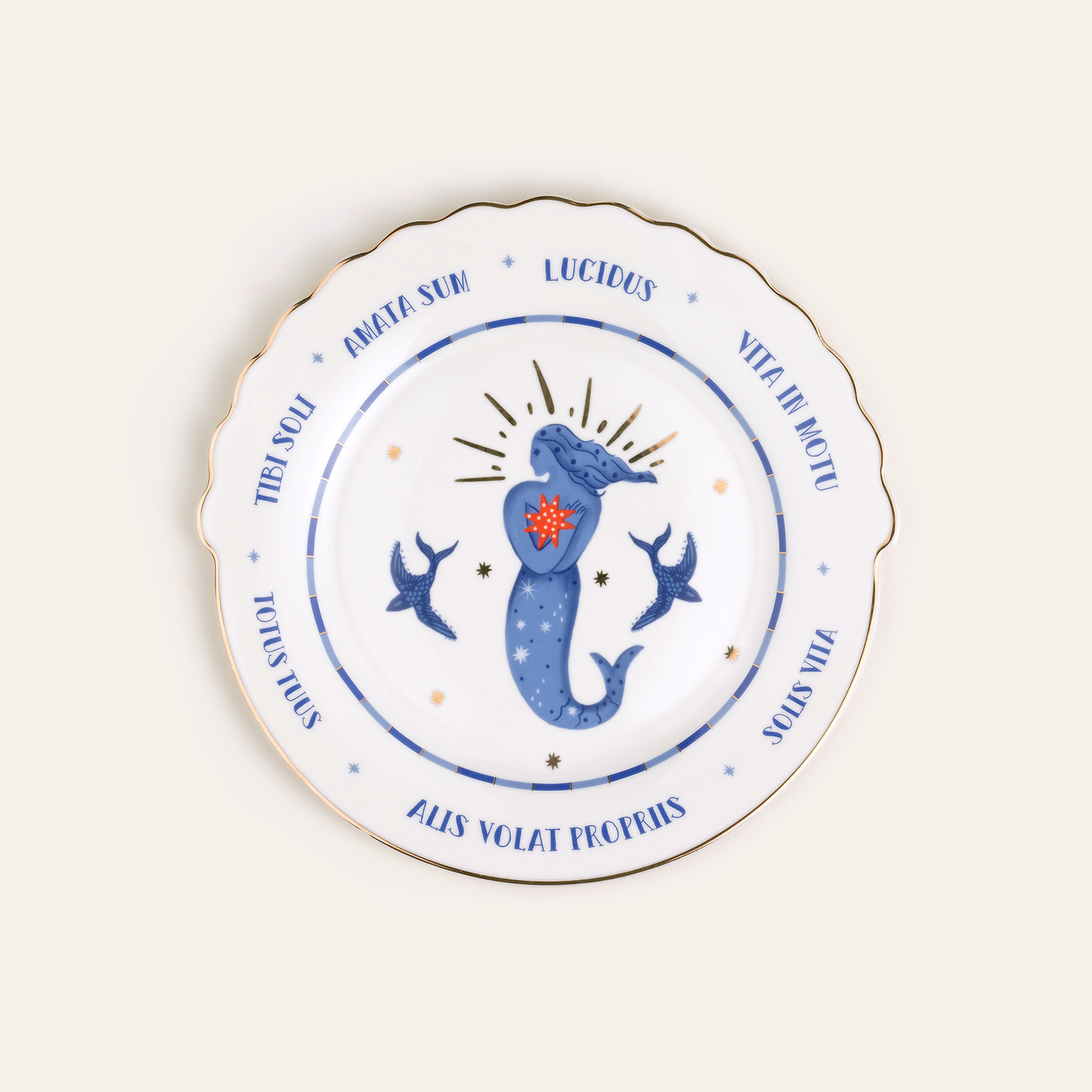 Luohu Porselen Pasta Tabağı 20x20x2 Cm Beyaz