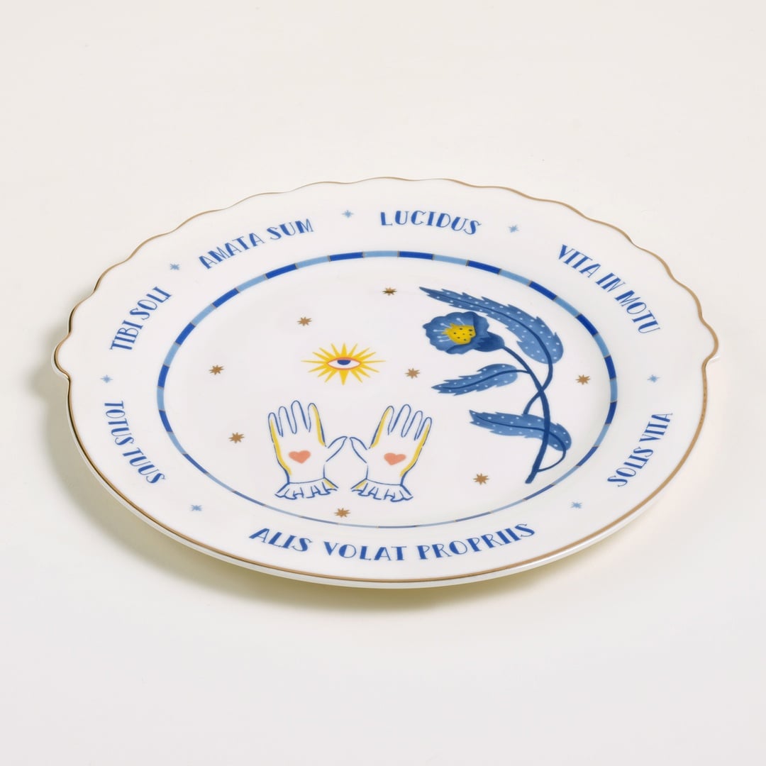 Luohu Porselen Pasta Tabağı 20x20x2 Cm Beyaz