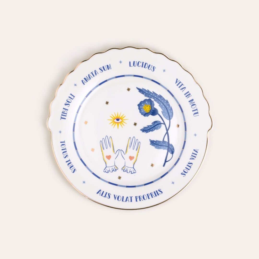 Luohu Porselen Pasta Tabağı 20x20x2 Cm Beyaz