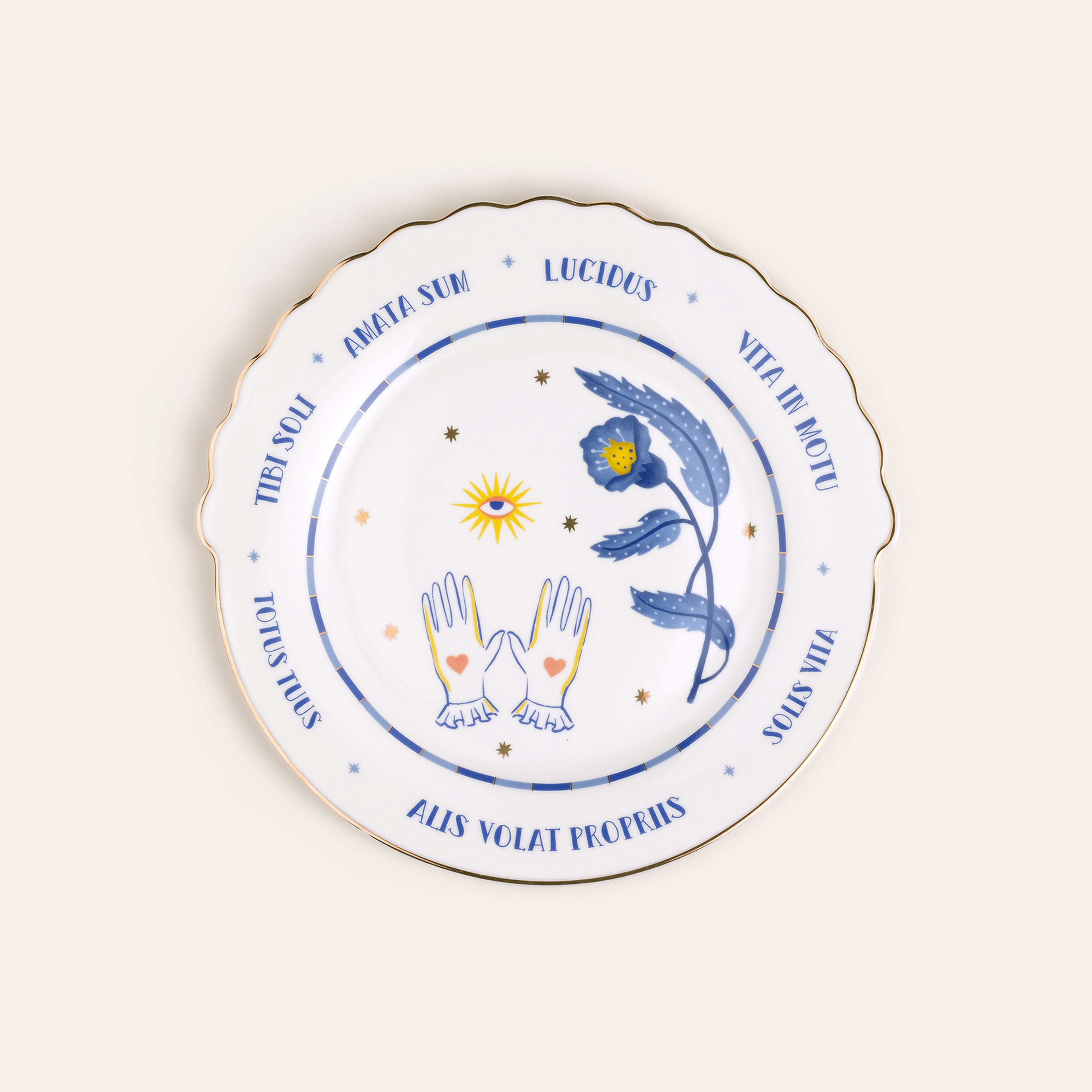 Luohu Porselen Pasta Tabağı 20x20x2 Cm Beyaz