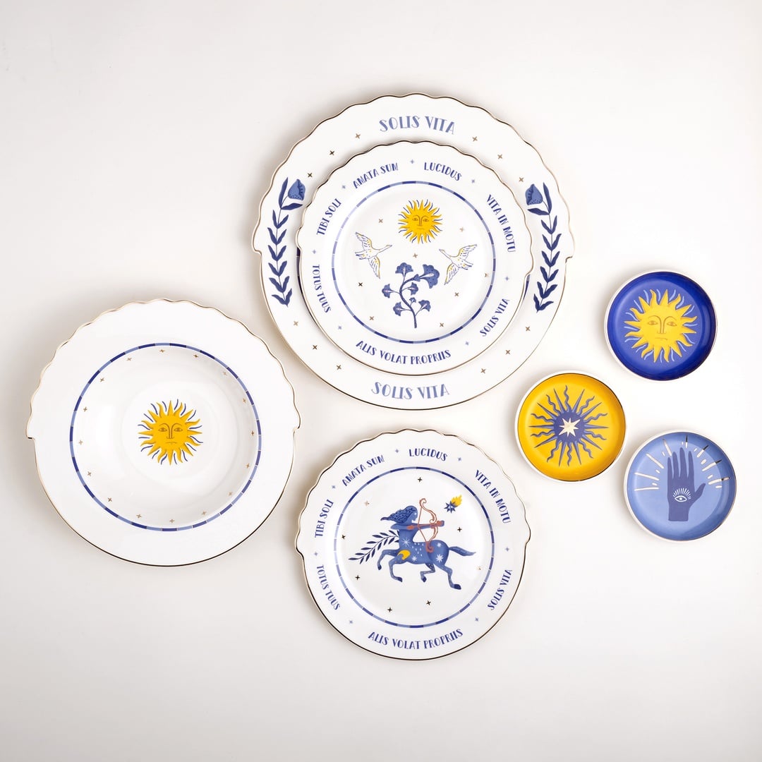 Luohu Porselen Çukur Tabak 23x23x4 Cm Beyaz