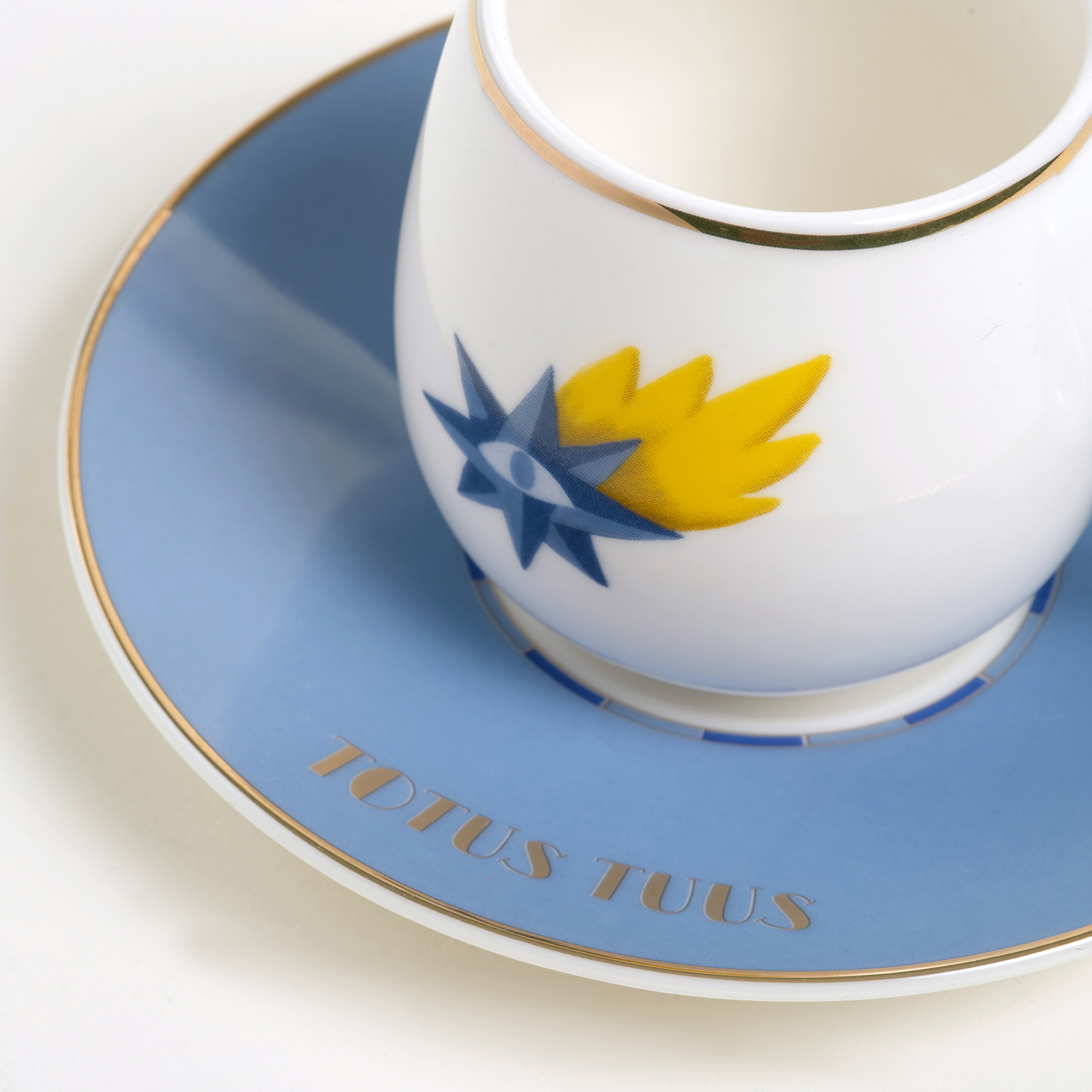 Luohu Porselen Kahve Seti 5x5x6 Cm Beyaz