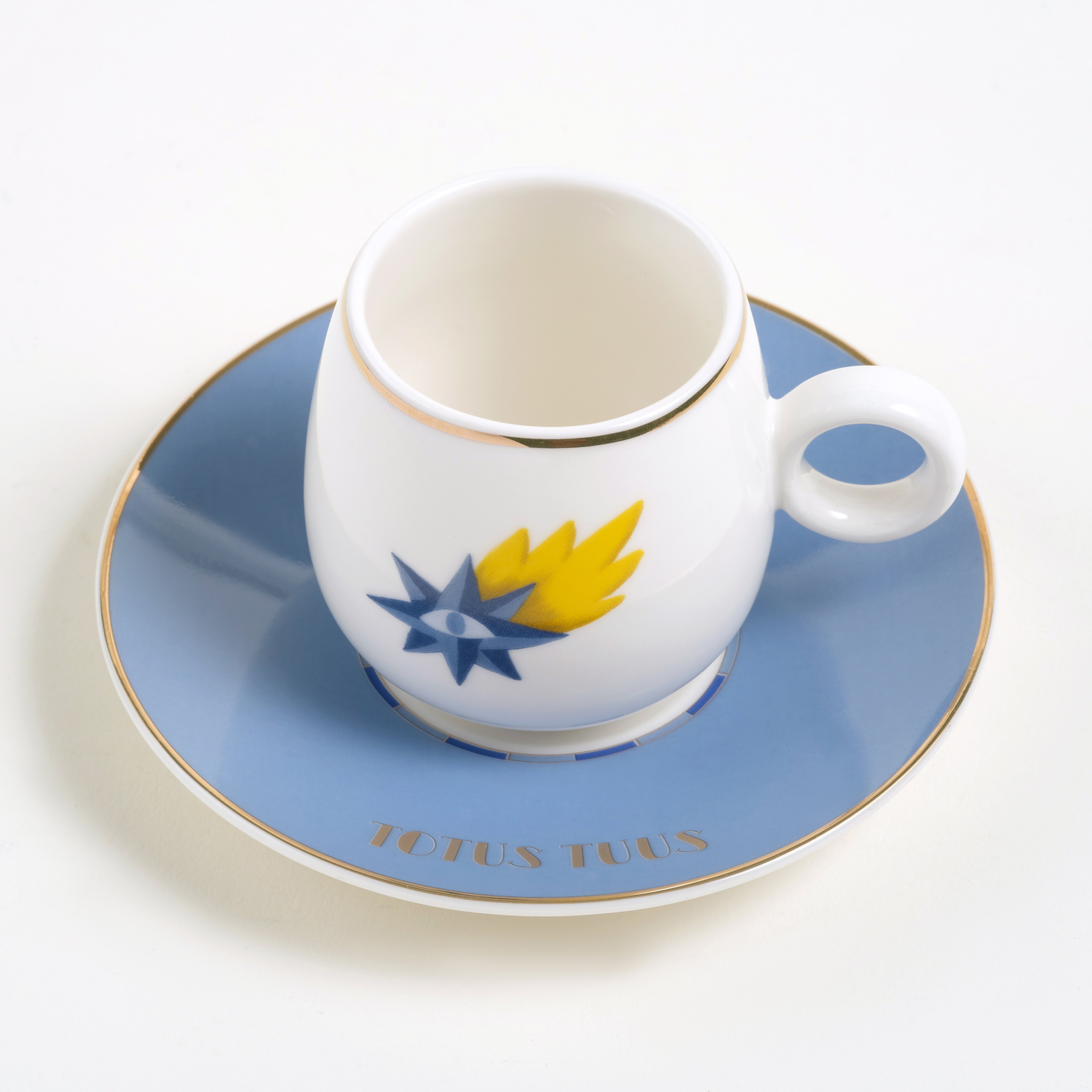 Luohu Porselen Kahve Seti 5x5x6 Cm Beyaz