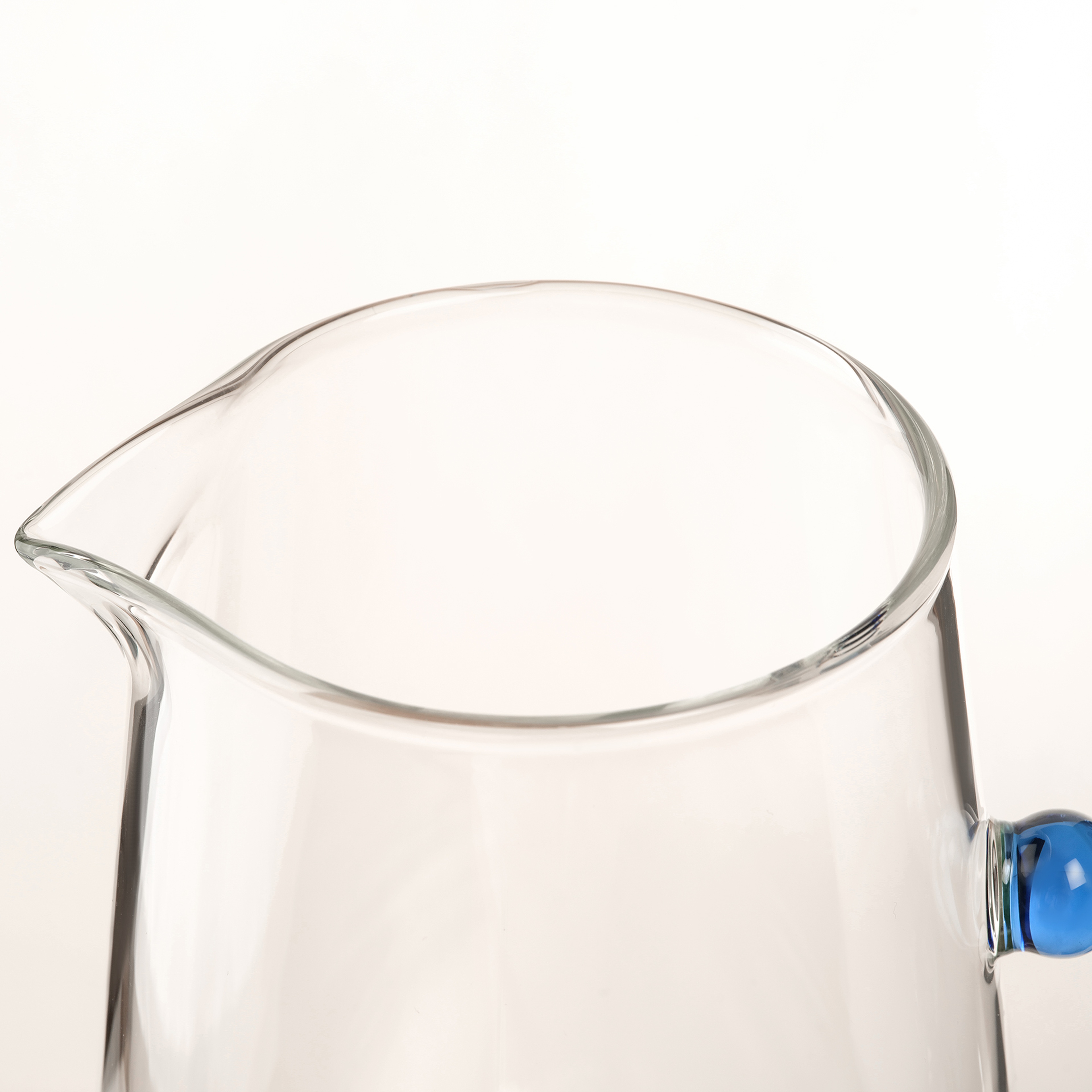 Henan Borosilikat Cam Sürahi 1250 Ml Mavi