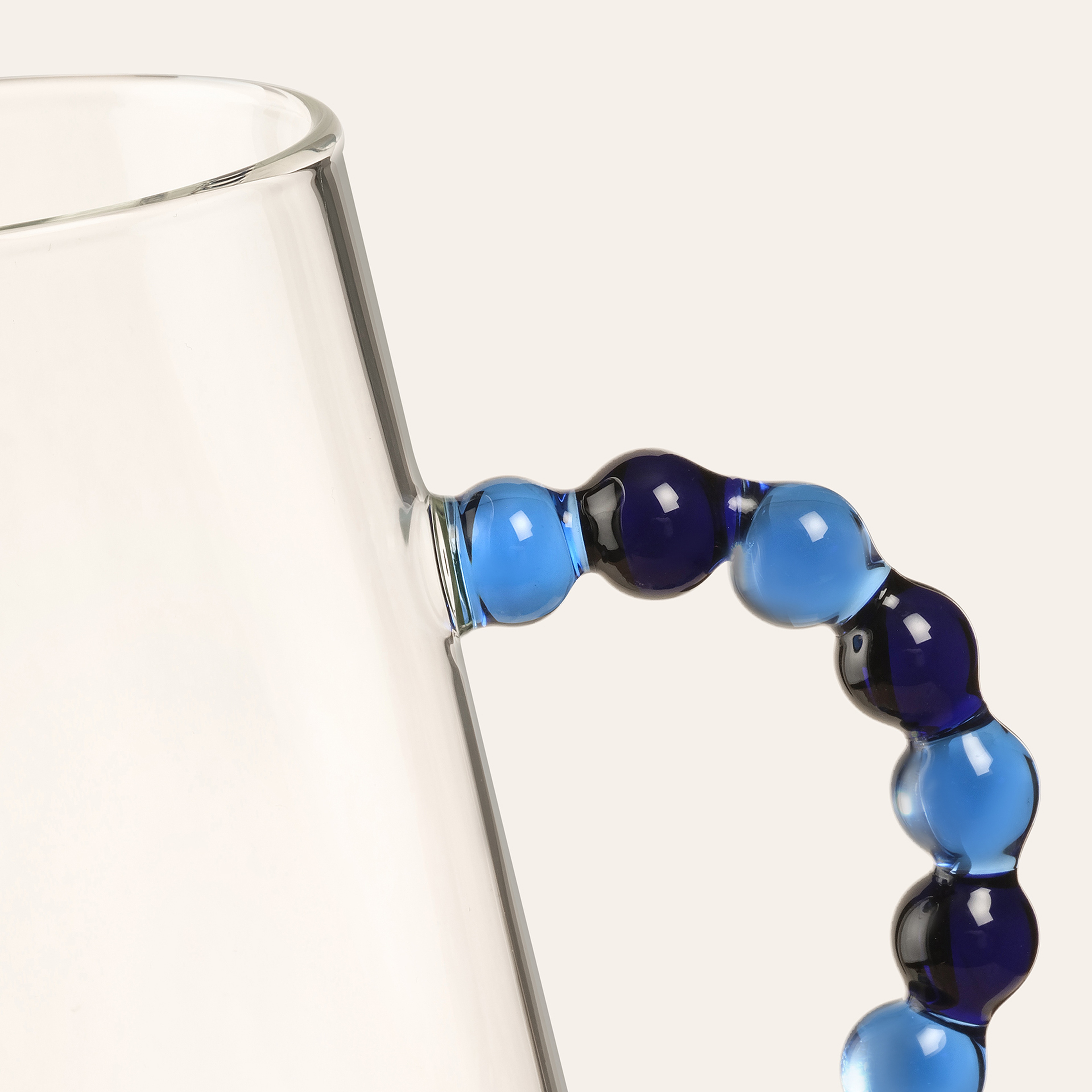 Henan Borosilikat Cam Sürahi 1250 Ml Mavi