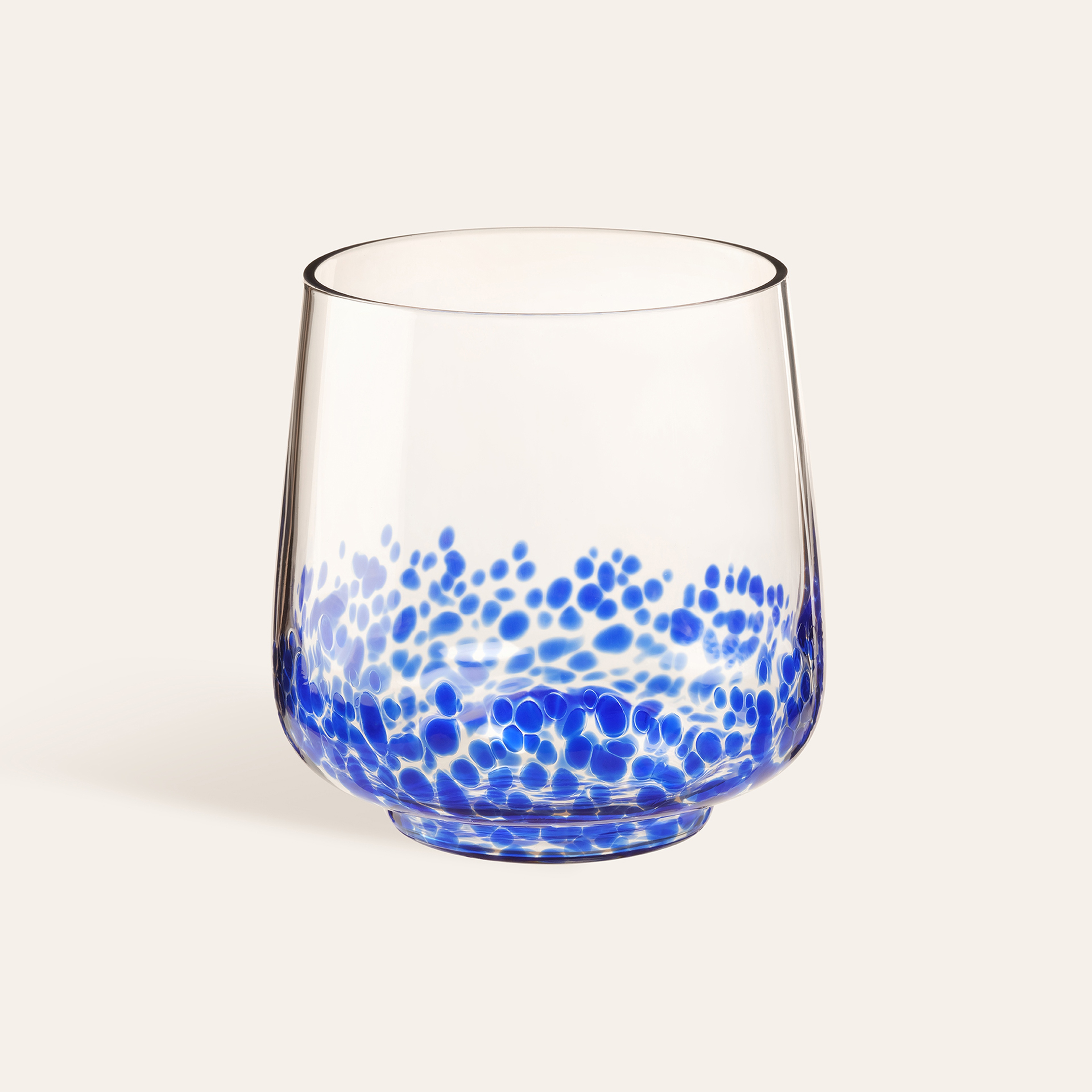 Henan Cam Su Bardağı 430 Ml Mavi