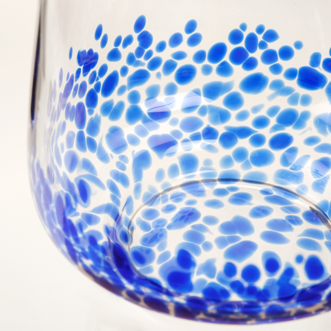 Henan Cam Su Bardağı 430 Ml Mavi