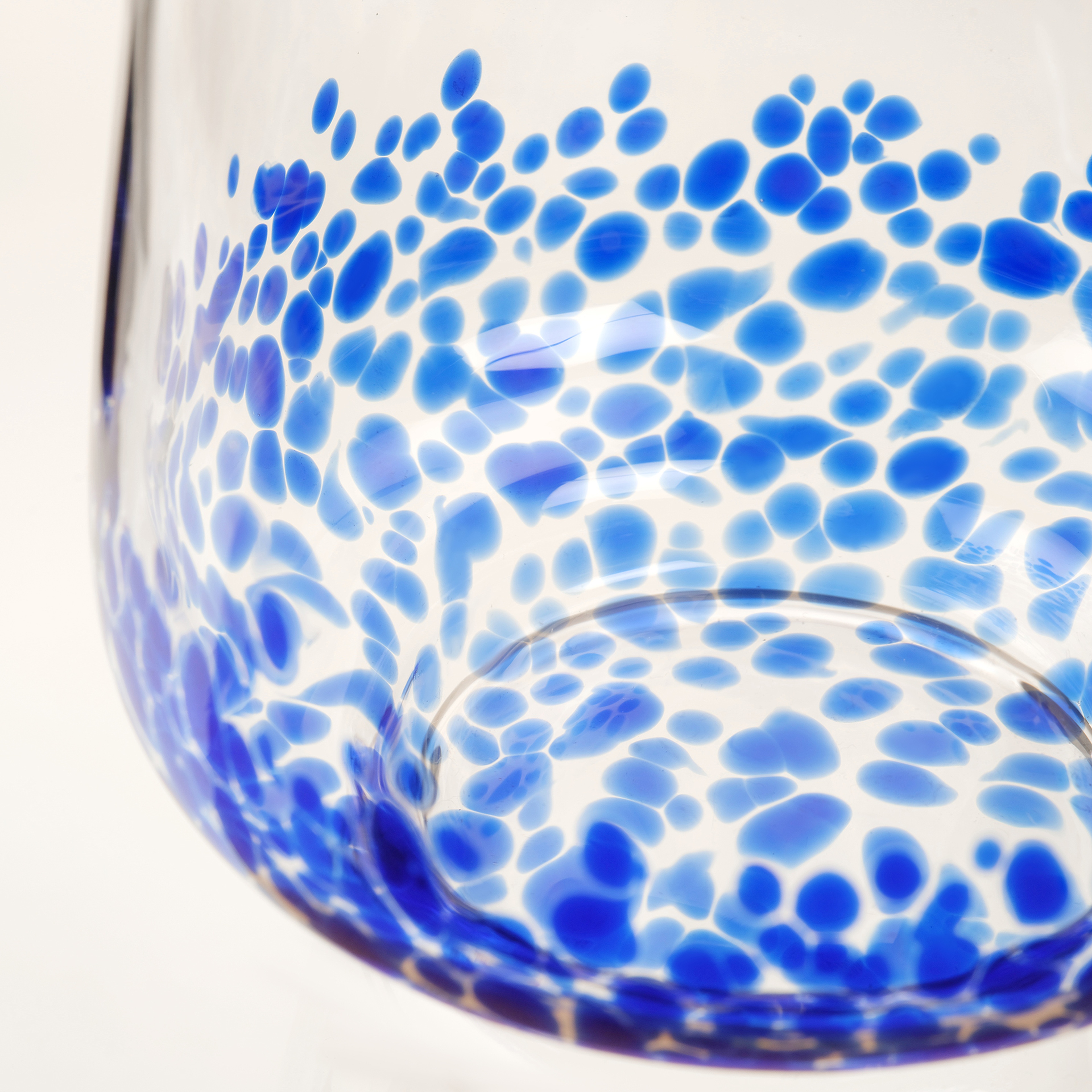 Henan Cam Su Bardağı 430 Ml Mavi