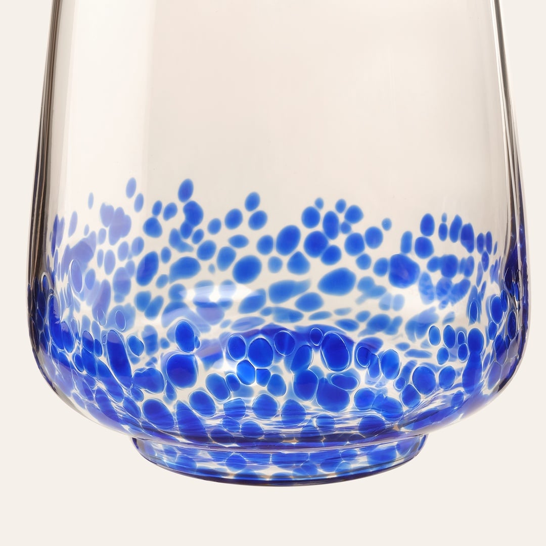 Henan Cam Su Bardağı 430 Ml Mavi