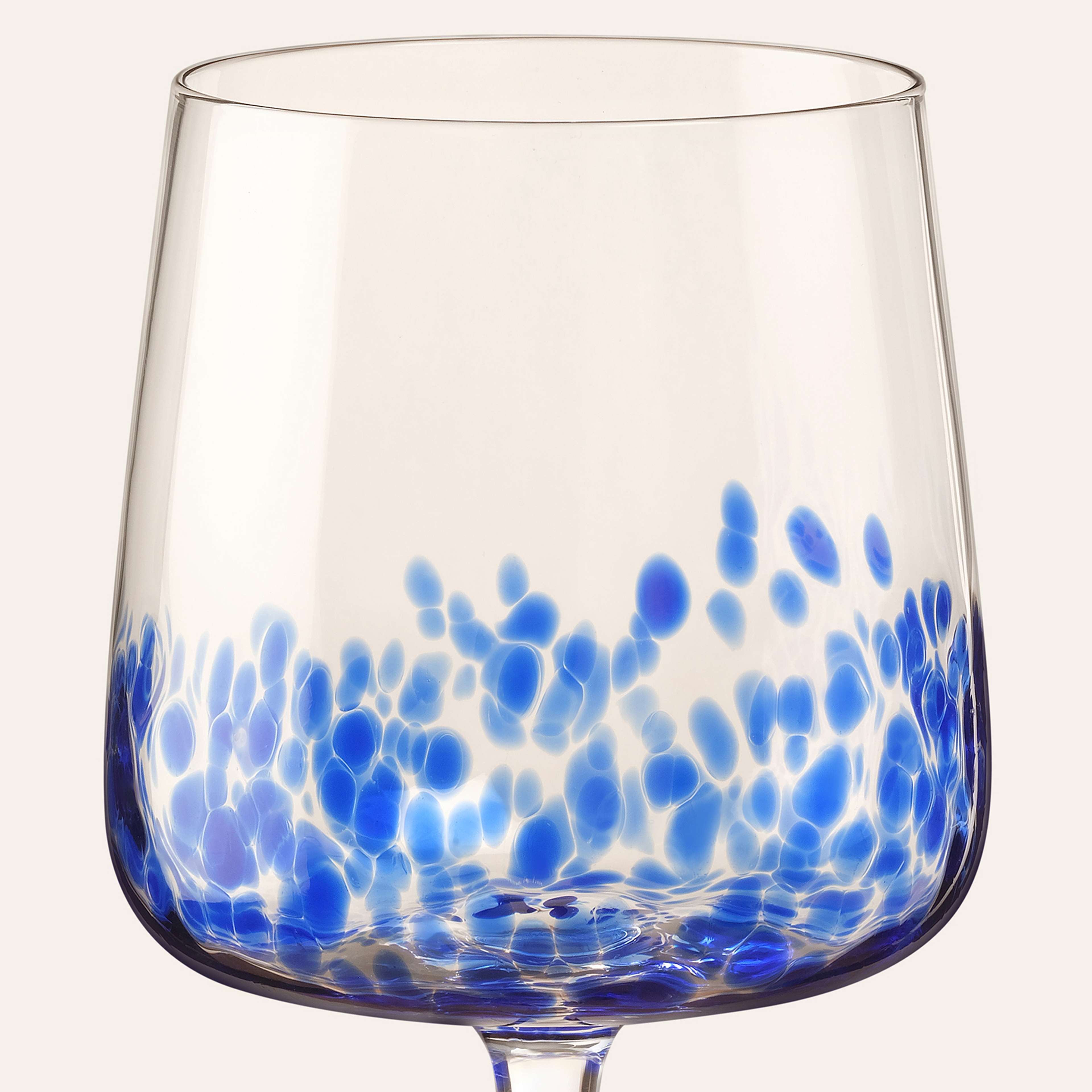 Henan Cam Kadeh 480 Ml Mavi