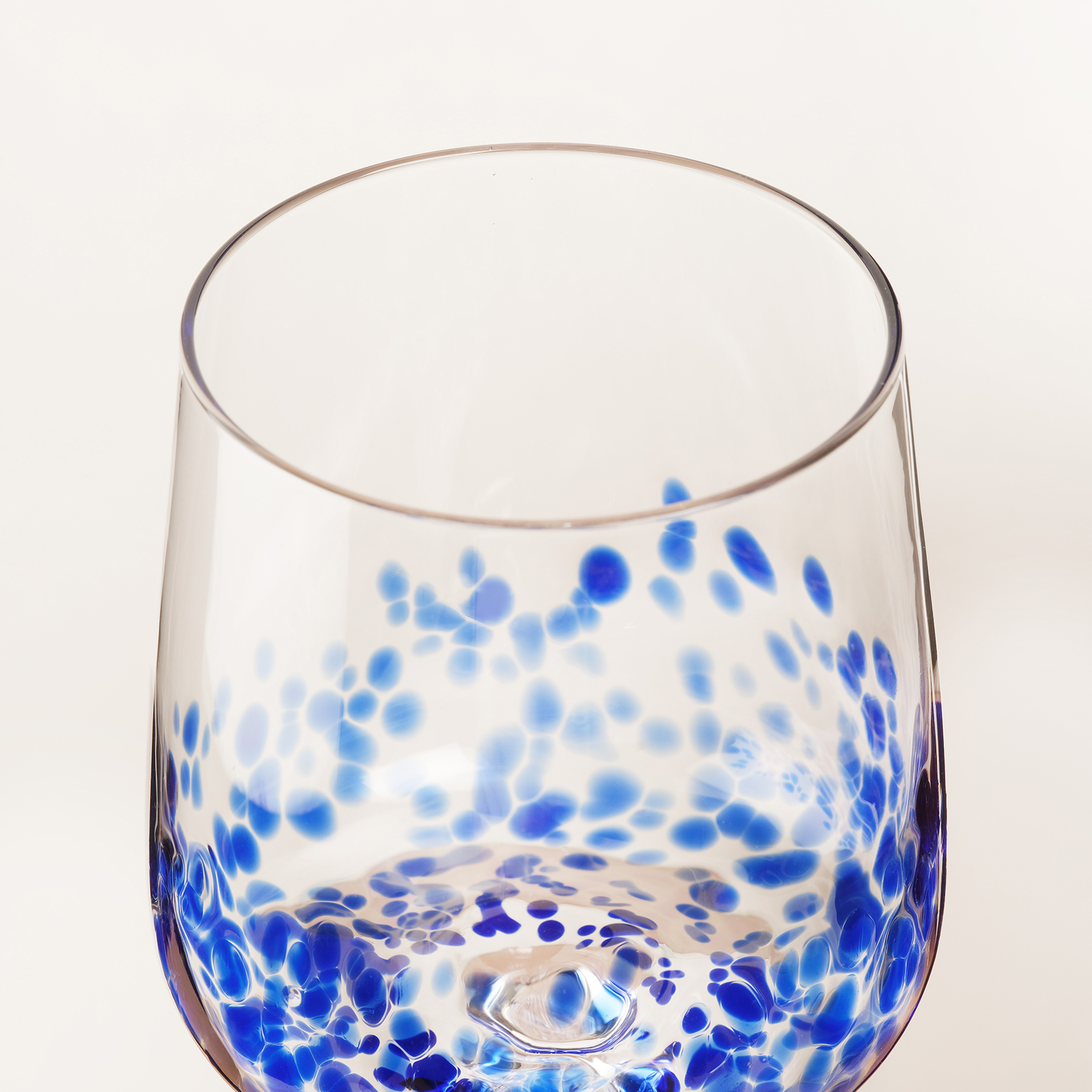 Henan Cam Kadeh 480 Ml Mavi