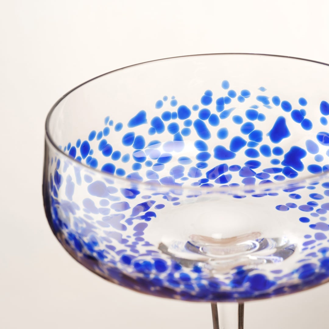 Henan Cam Kadeh 260 Ml Mavi