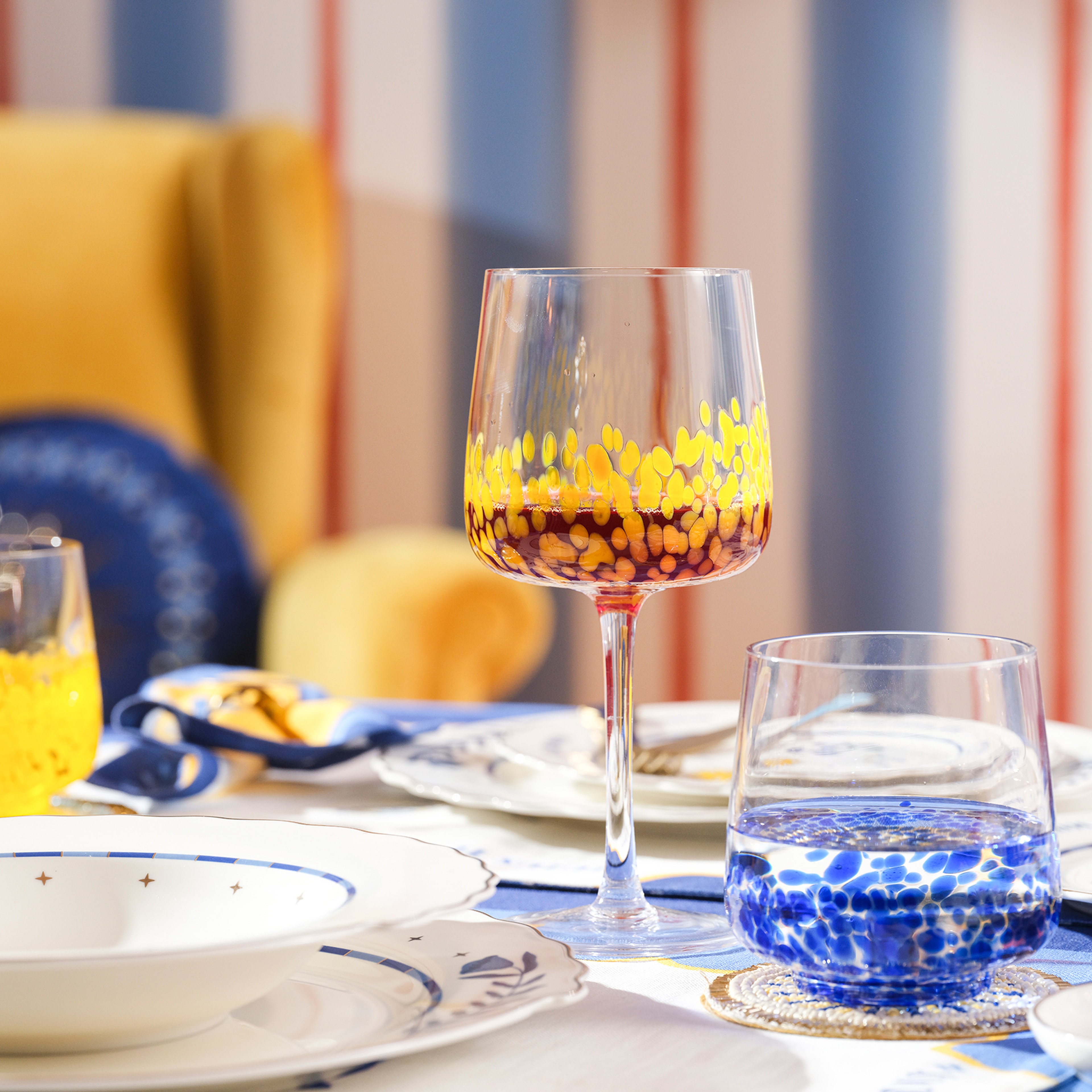 Henan Cam Kadeh 480 Ml Sarı