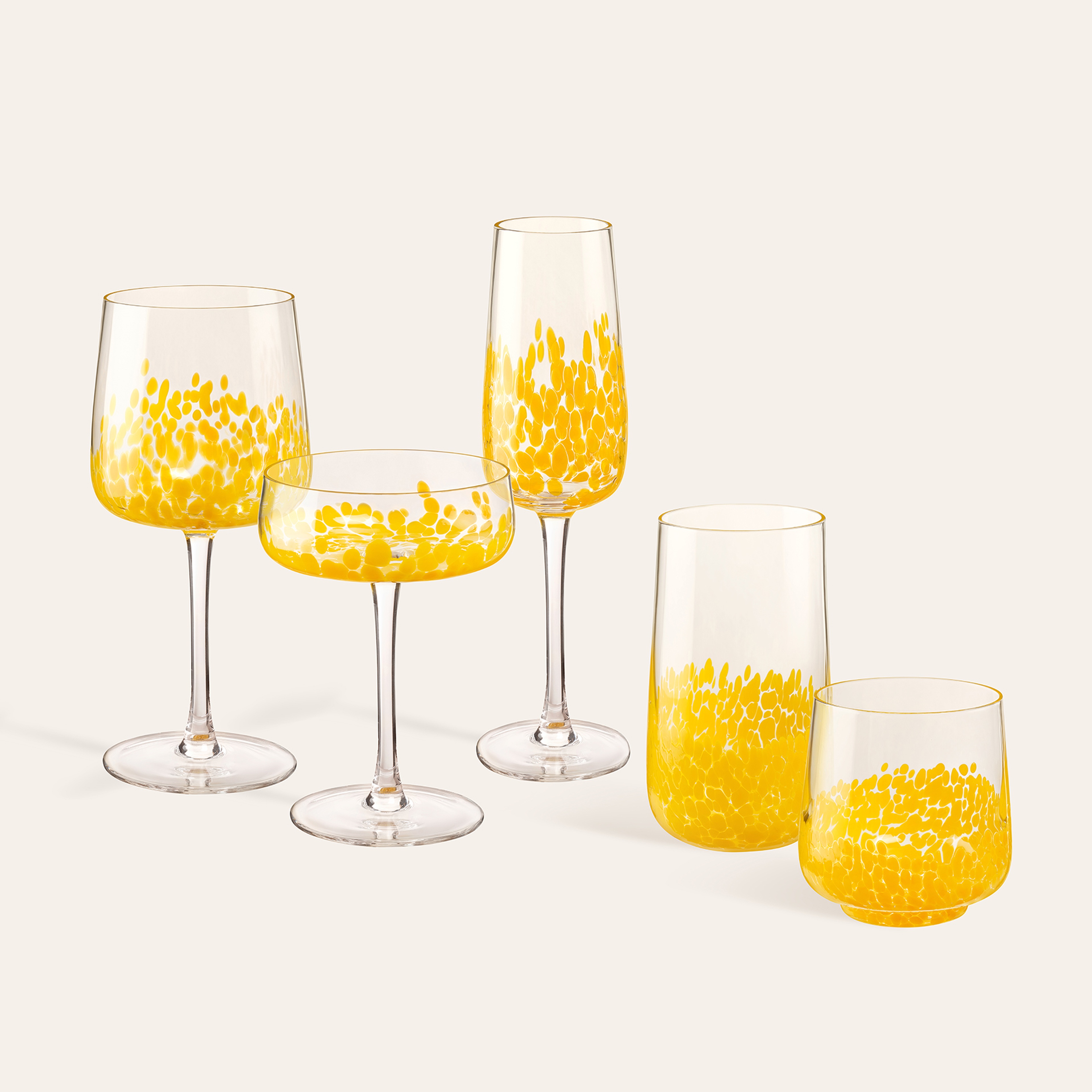 Henan Cam Kadeh 480 Ml Sarı