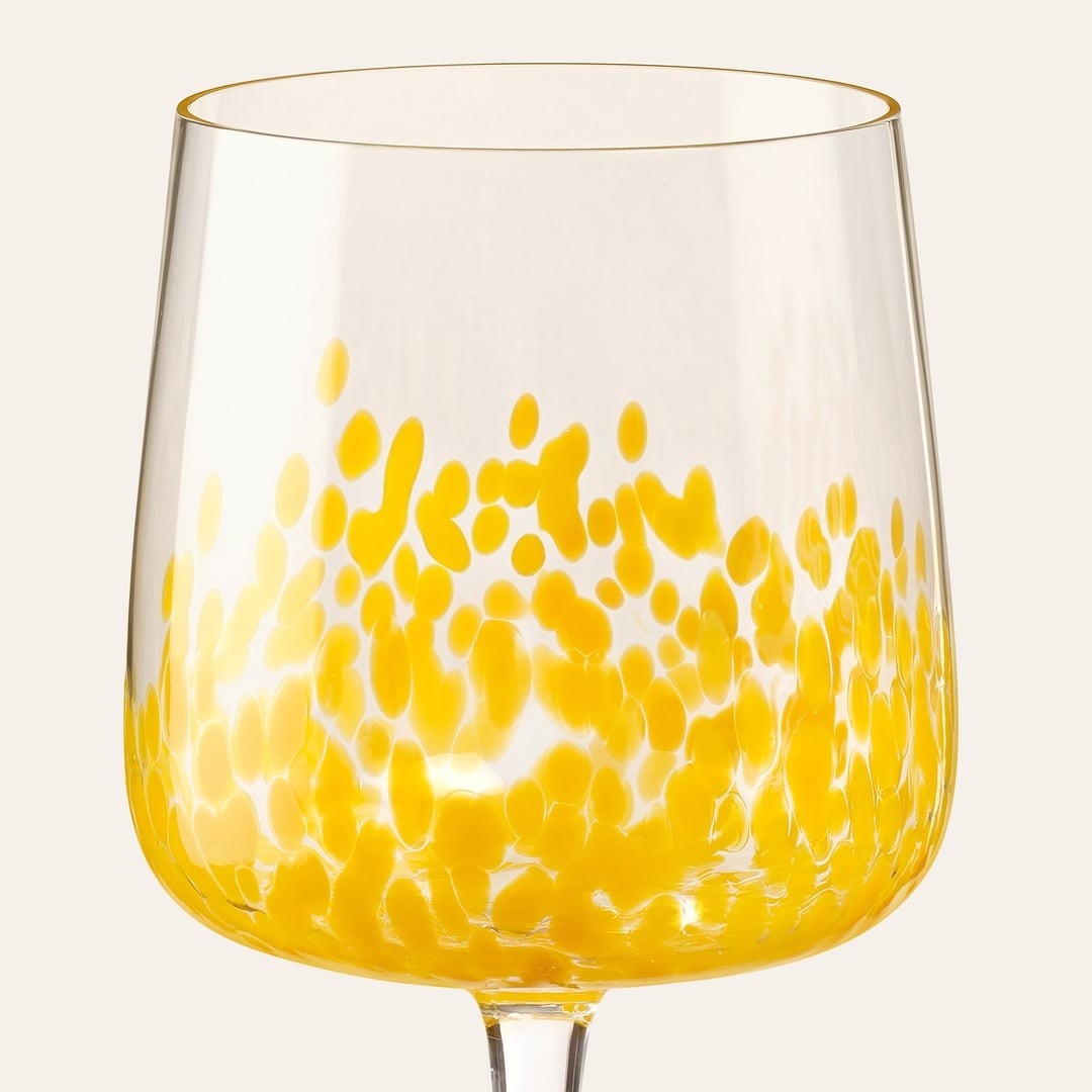 Henan Cam Kadeh 480 Ml Sarı