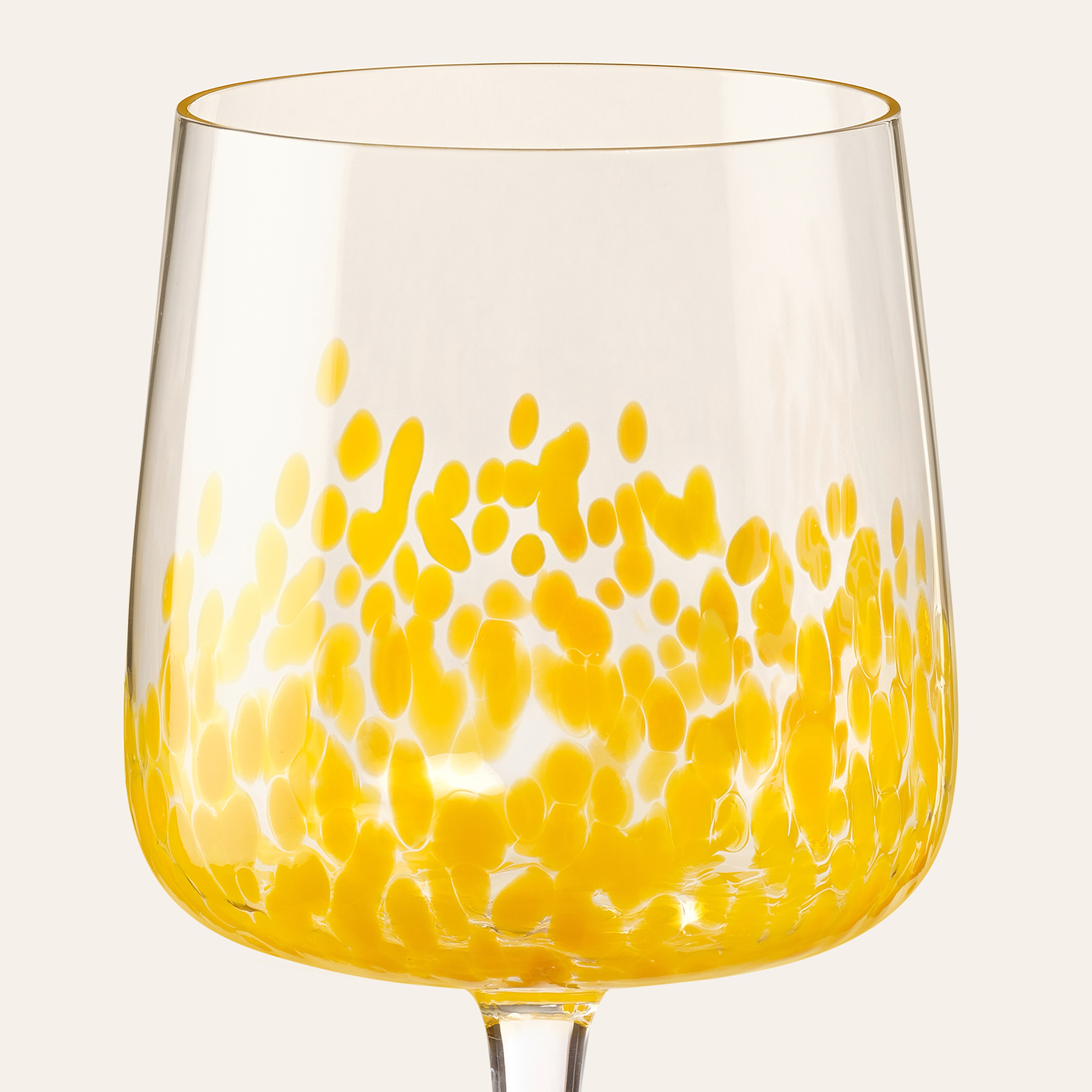 Henan Cam Kadeh 480 Ml Sarı