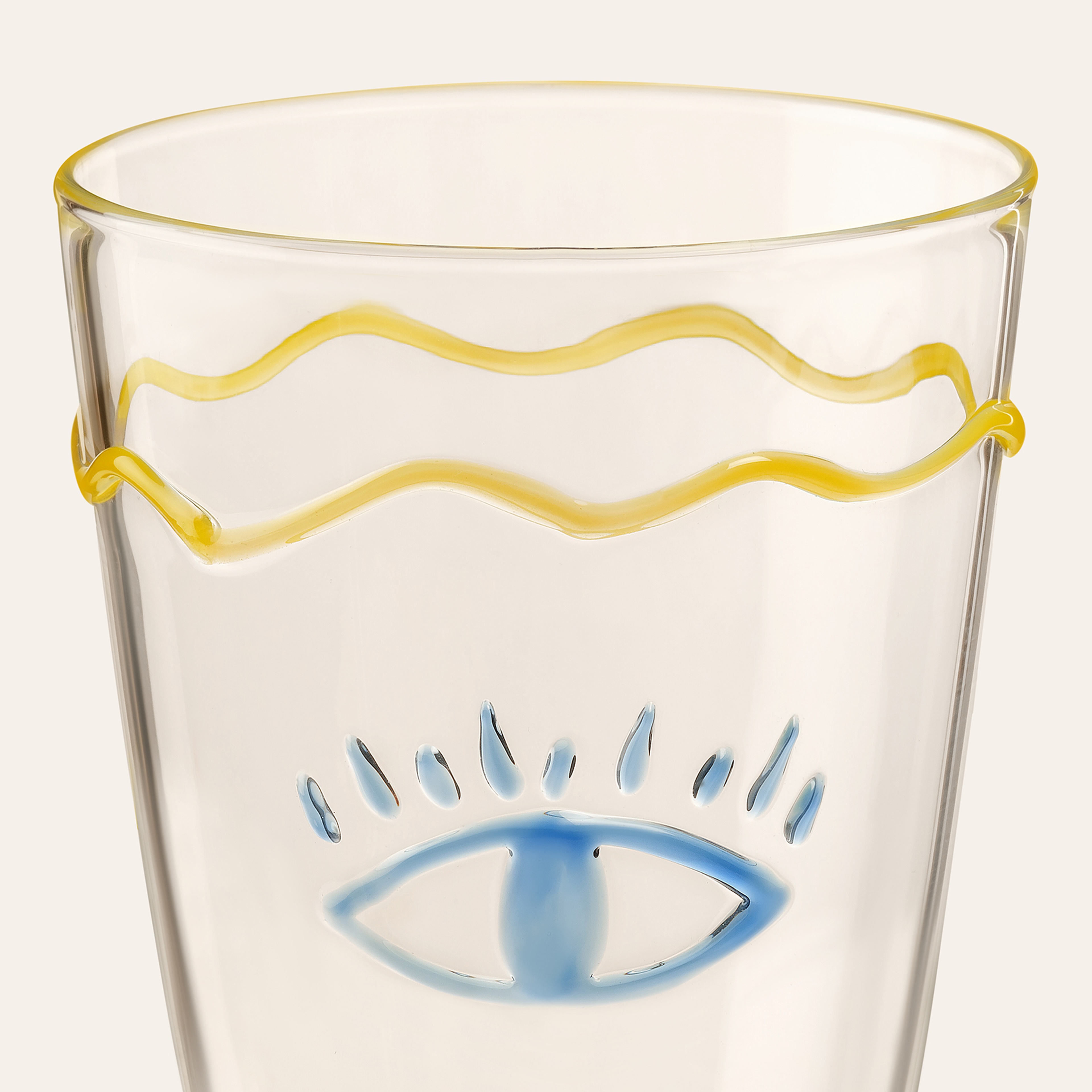 Henan Borosilikat Cam Su Bardağı 400 Ml Renkli