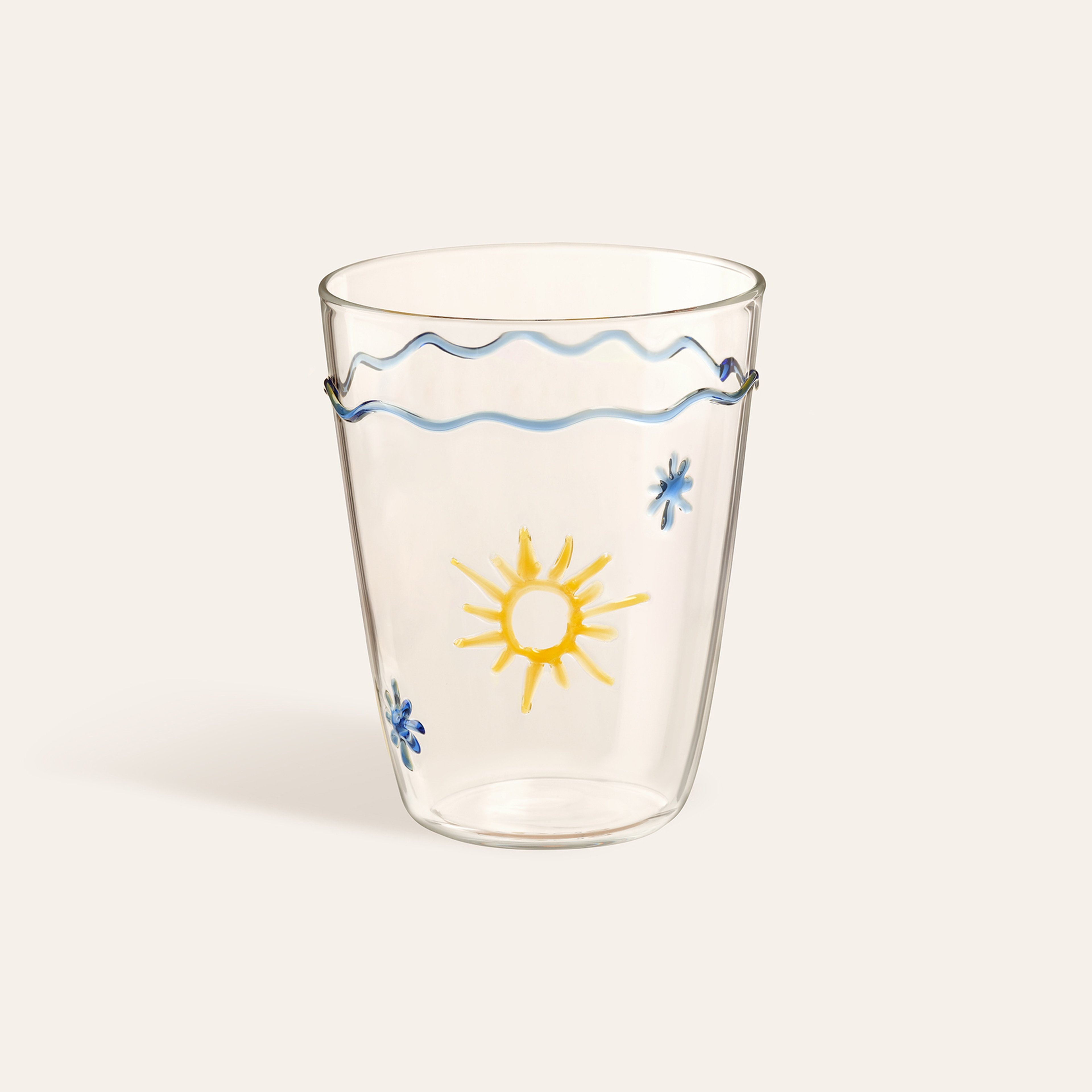 Henan Borosilikat Cam Su Bardağı 400 Ml Renkli