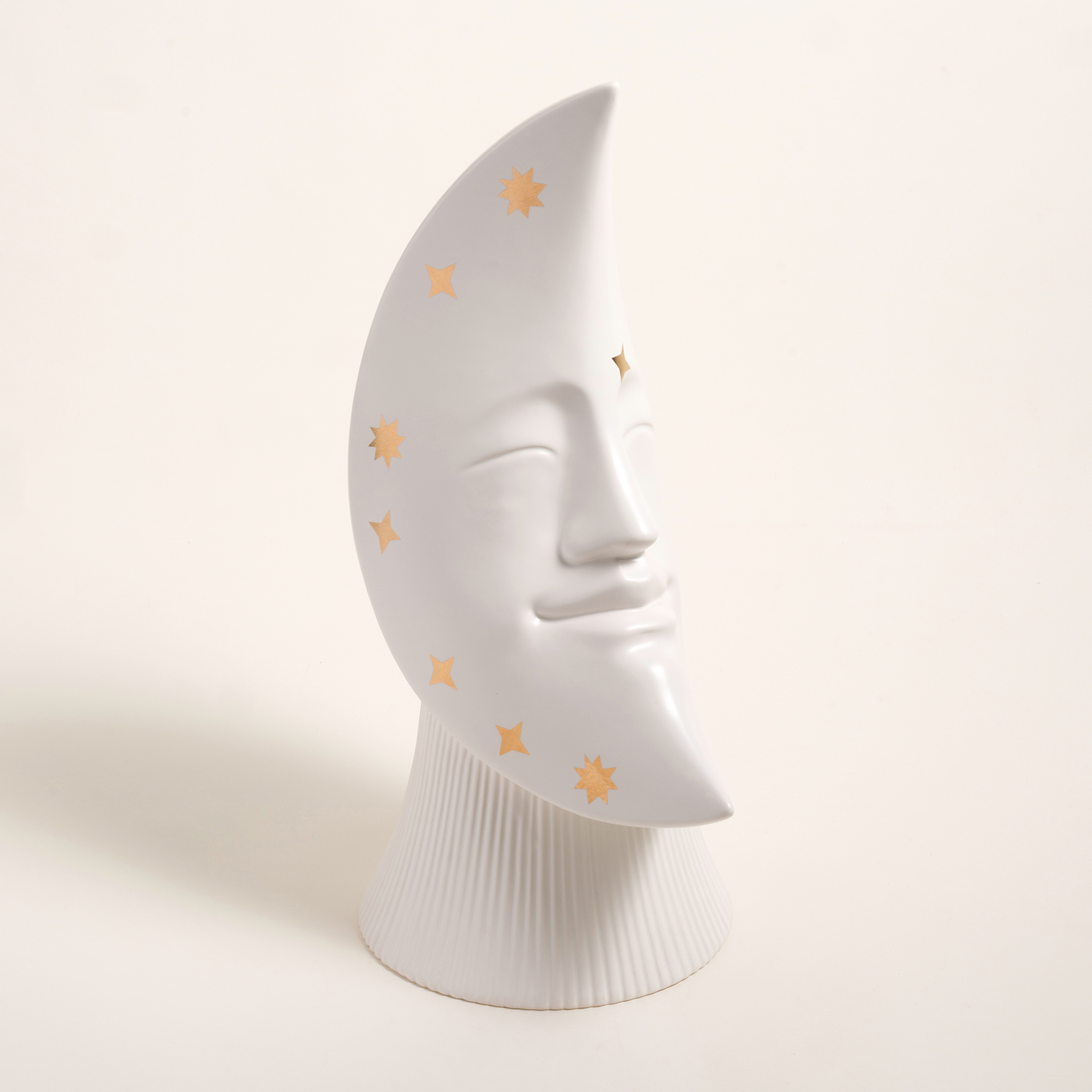 Longhu Seramik Vazo 24x19x41 Cm Beyaz - Altın