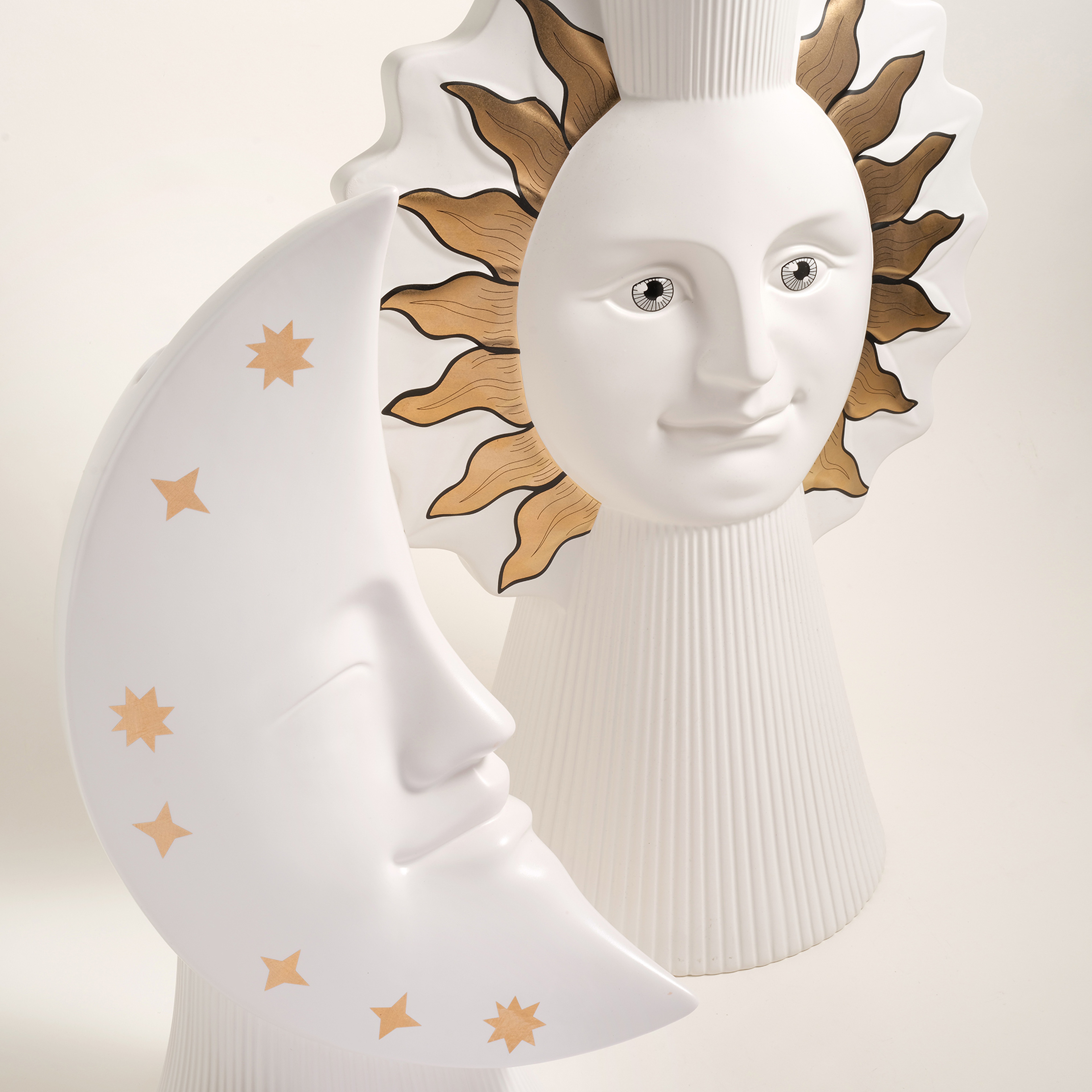 Longhu Seramik Vazo 24x19x41 Cm Beyaz - Altın