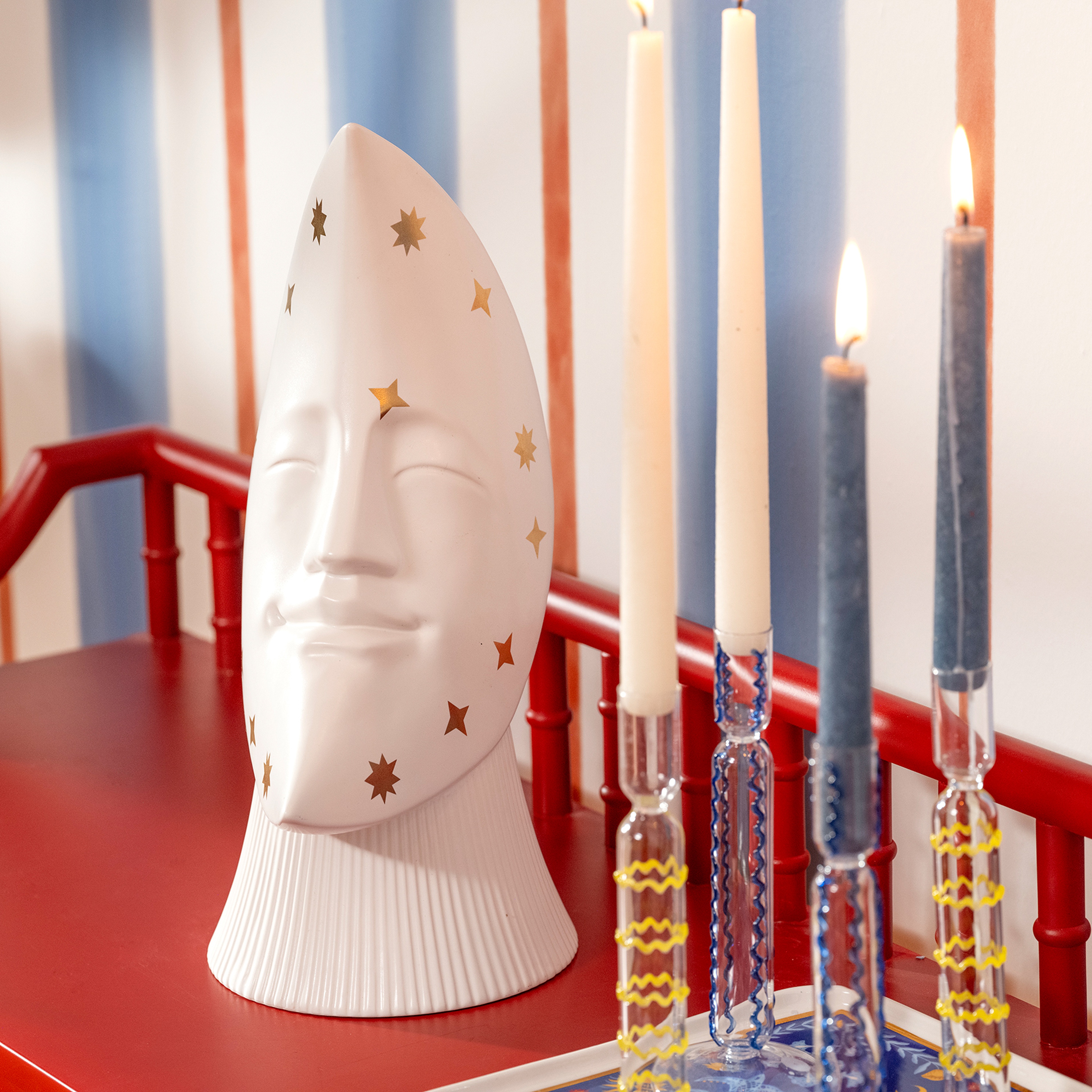 Longhu Seramik Vazo 24x19x41 Cm Beyaz - Altın