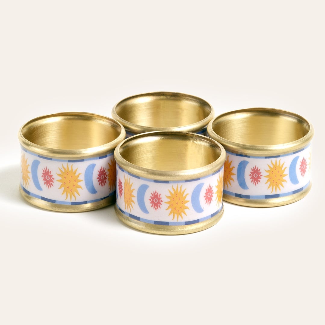 Agra Pirinç Peçete Halkası 5 Cm Sarı