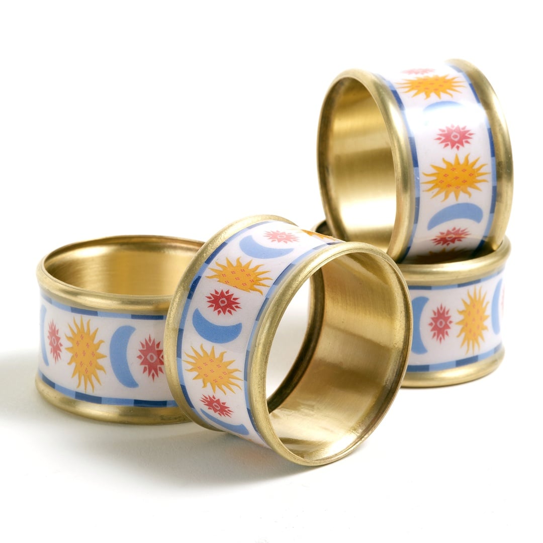 Agra Pirinç Peçete Halkası 5 Cm Sarı