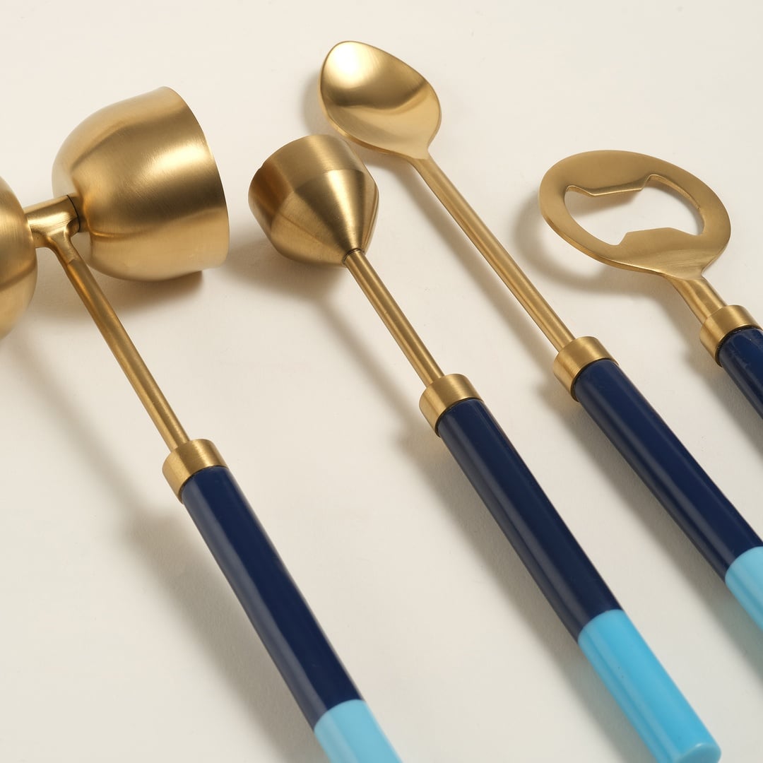 Rampur Çelik - Reçine Bar Aksesuarları 17x8x26 Cm Mavi