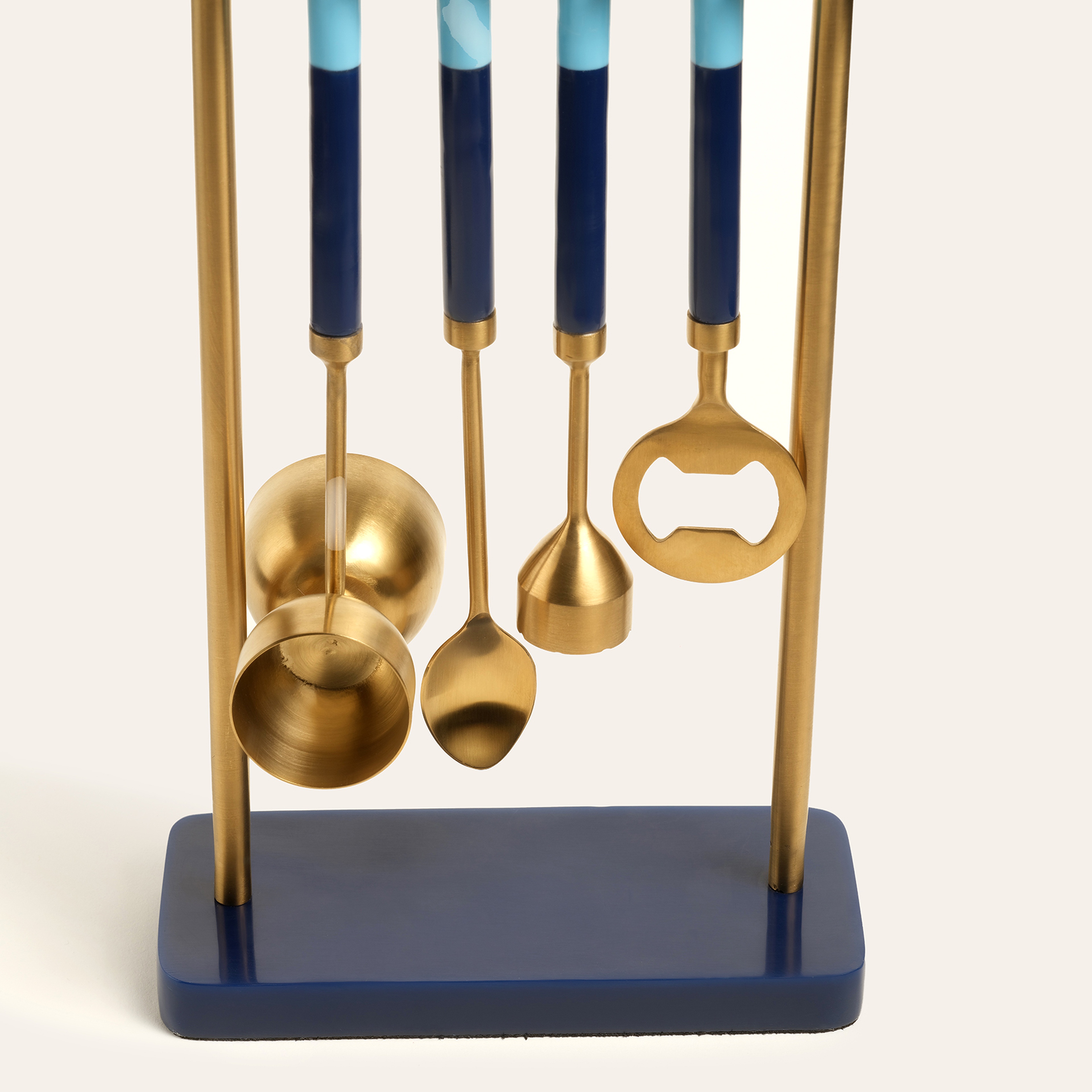 Rampur Çelik - Reçine Bar Aksesuarları 17x8x26 Cm Mavi