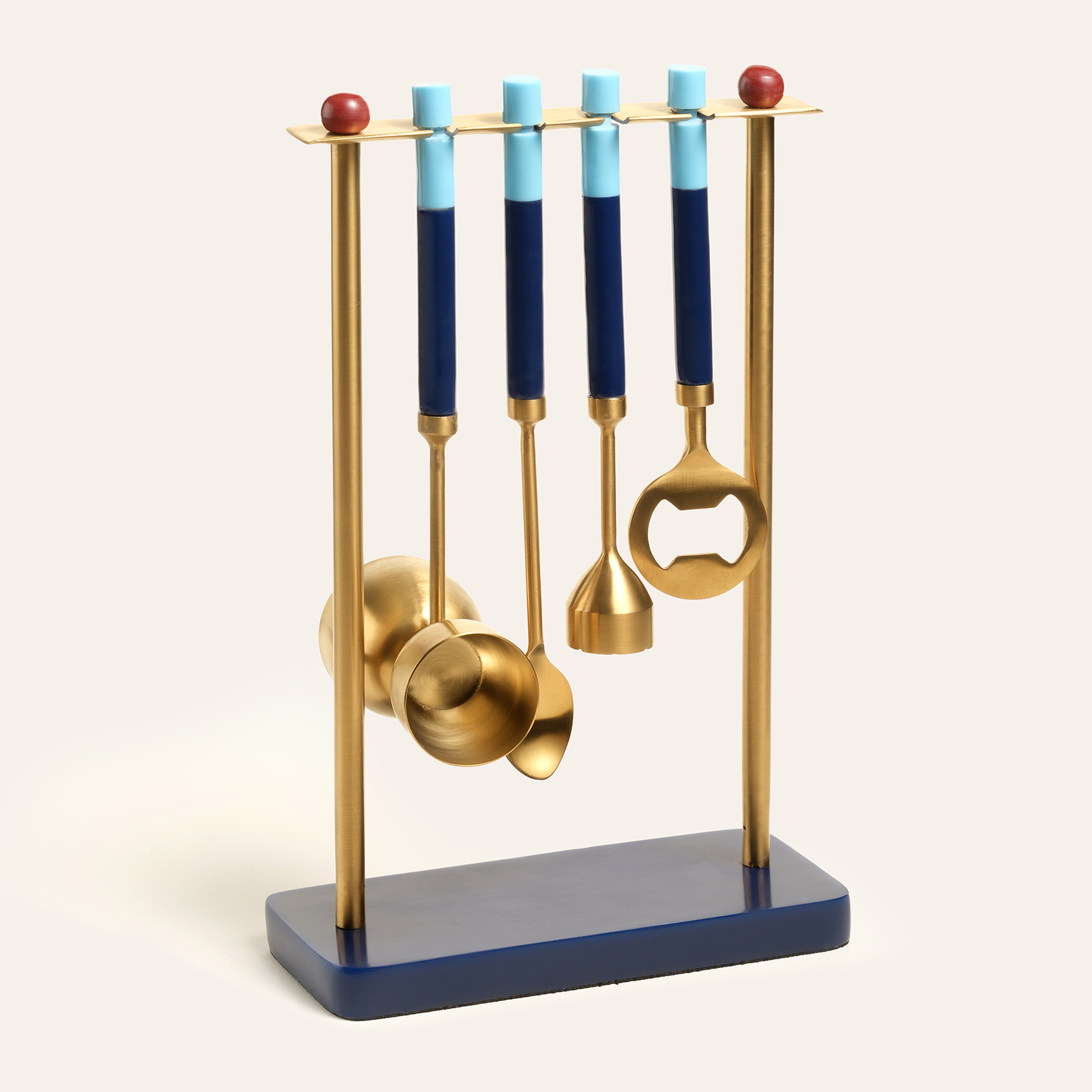 Rampur Çelik - Reçine Bar Aksesuarları 17x8x26 Cm Mavi