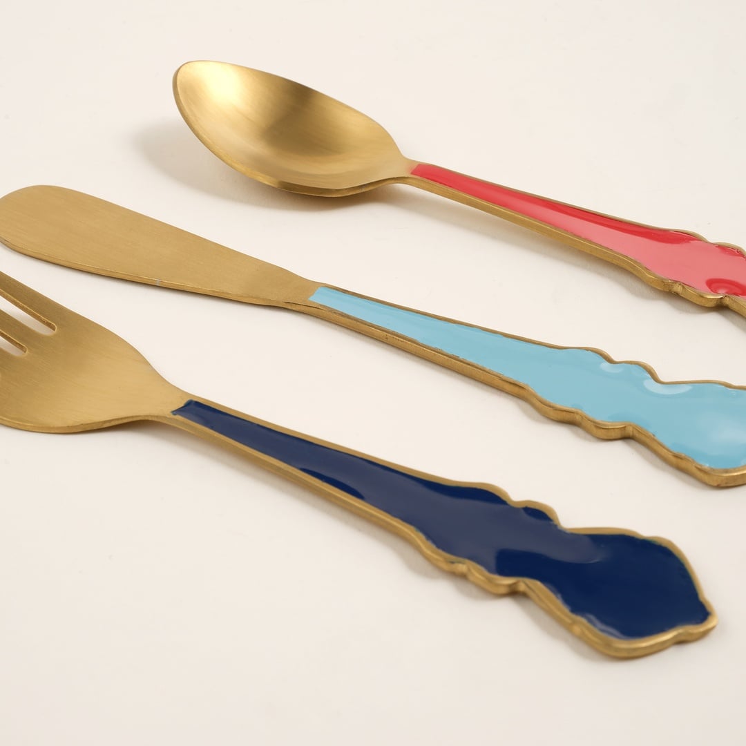 Rampur Çelik Servis Seti 10x15x2 Cm Renkli