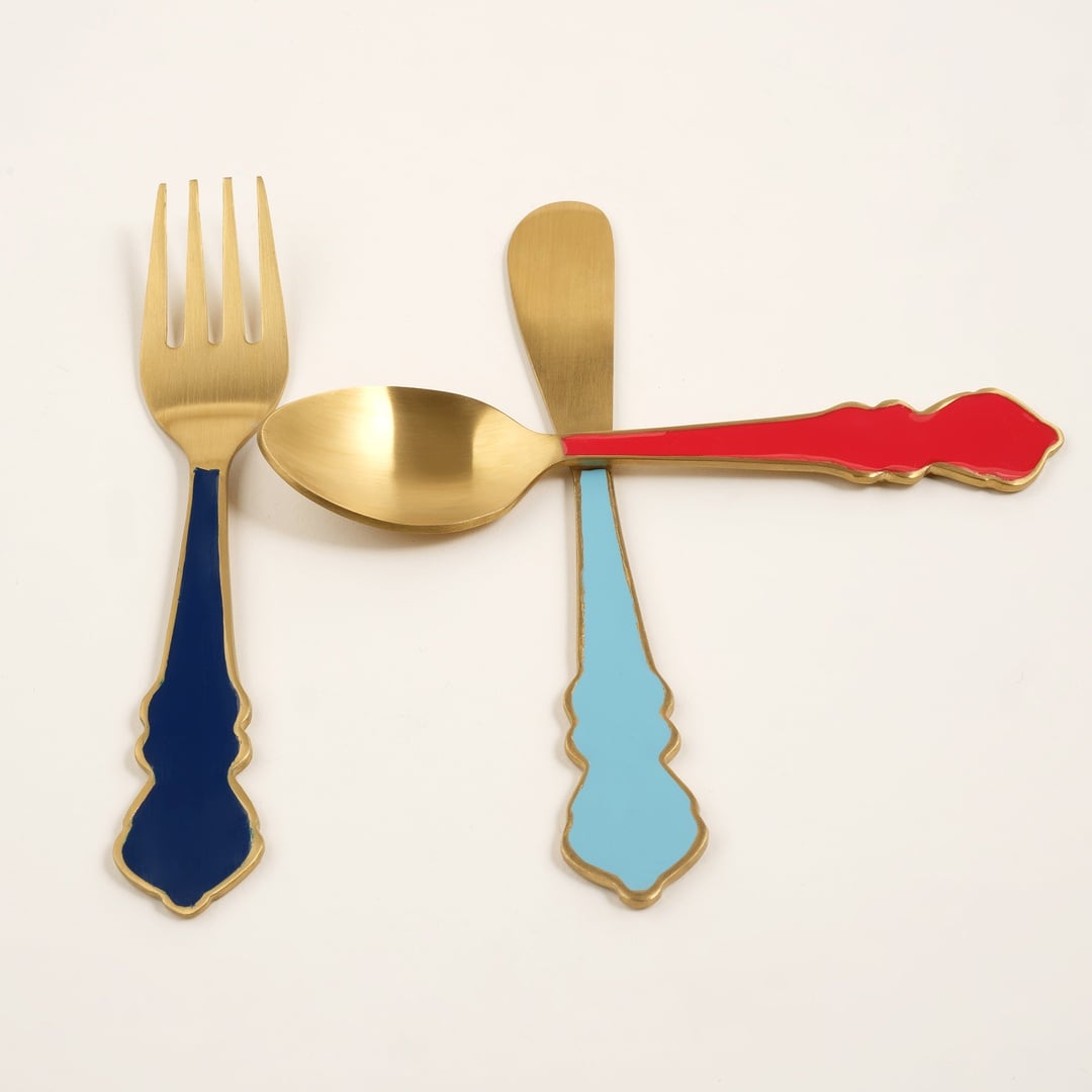 Rampur Çelik Servis Seti 10x15x2 Cm Renkli