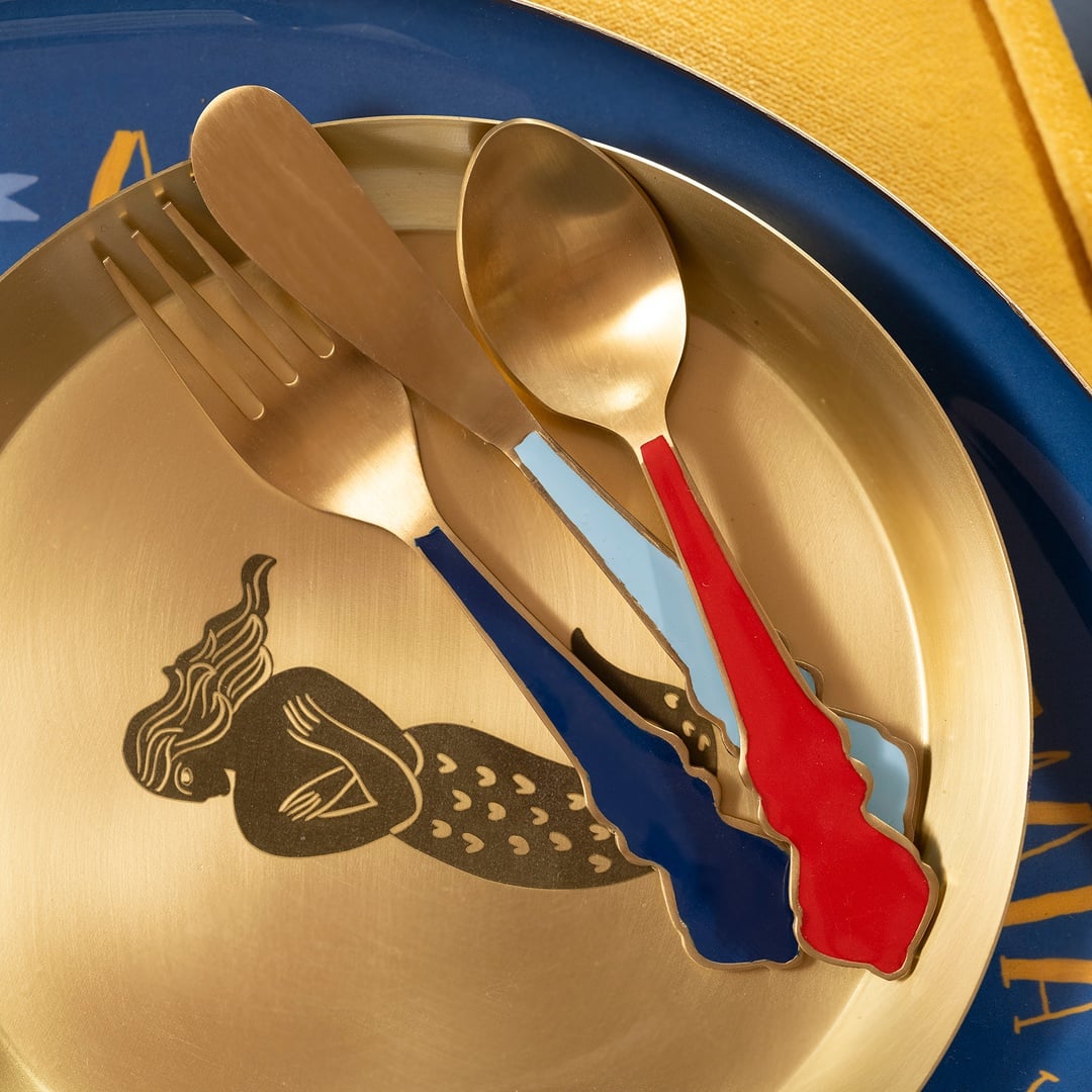 Rampur Çelik Servis Seti 10x15x2 Cm Renkli