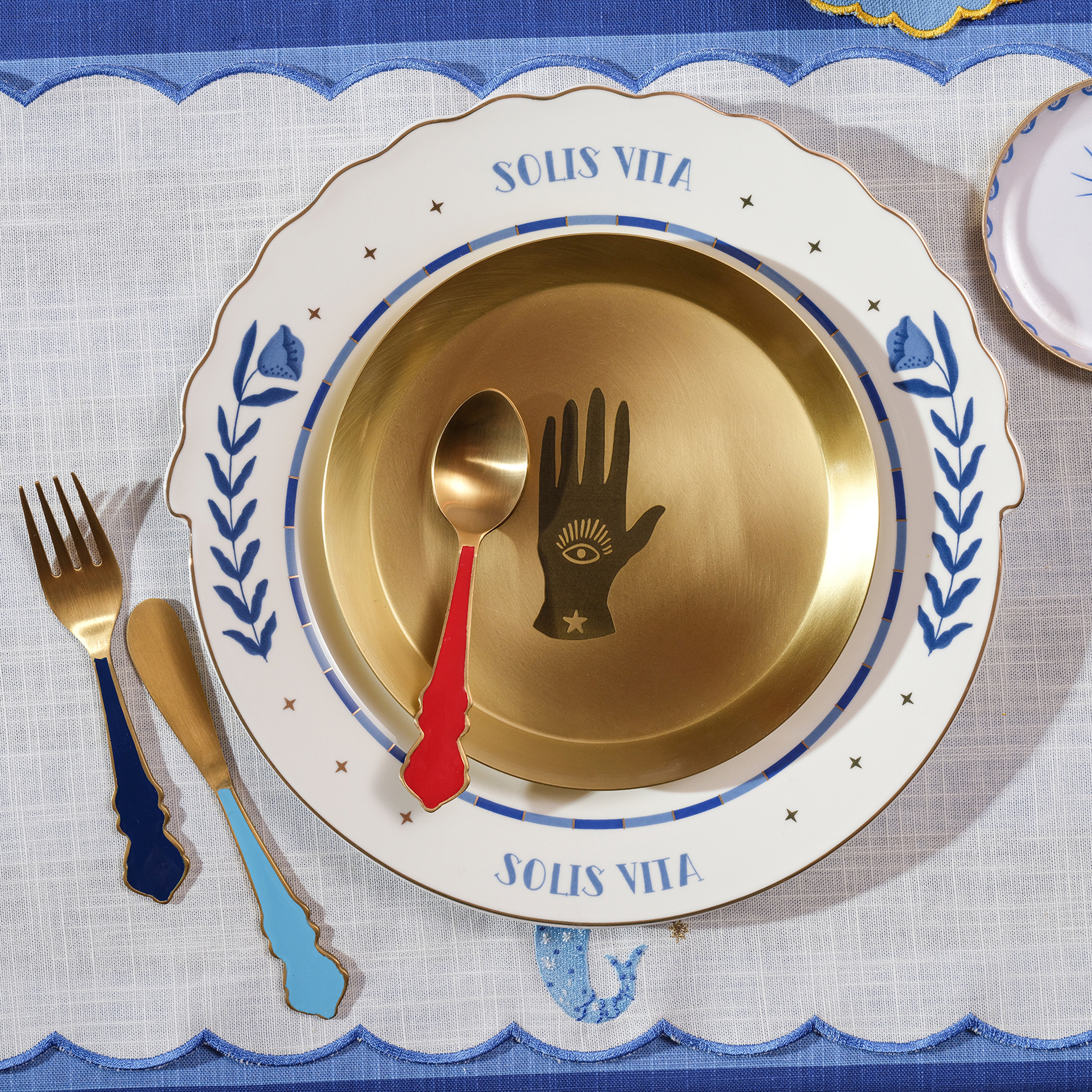 Rampur Çelik Servis Seti 10x15x2 Cm Renkli