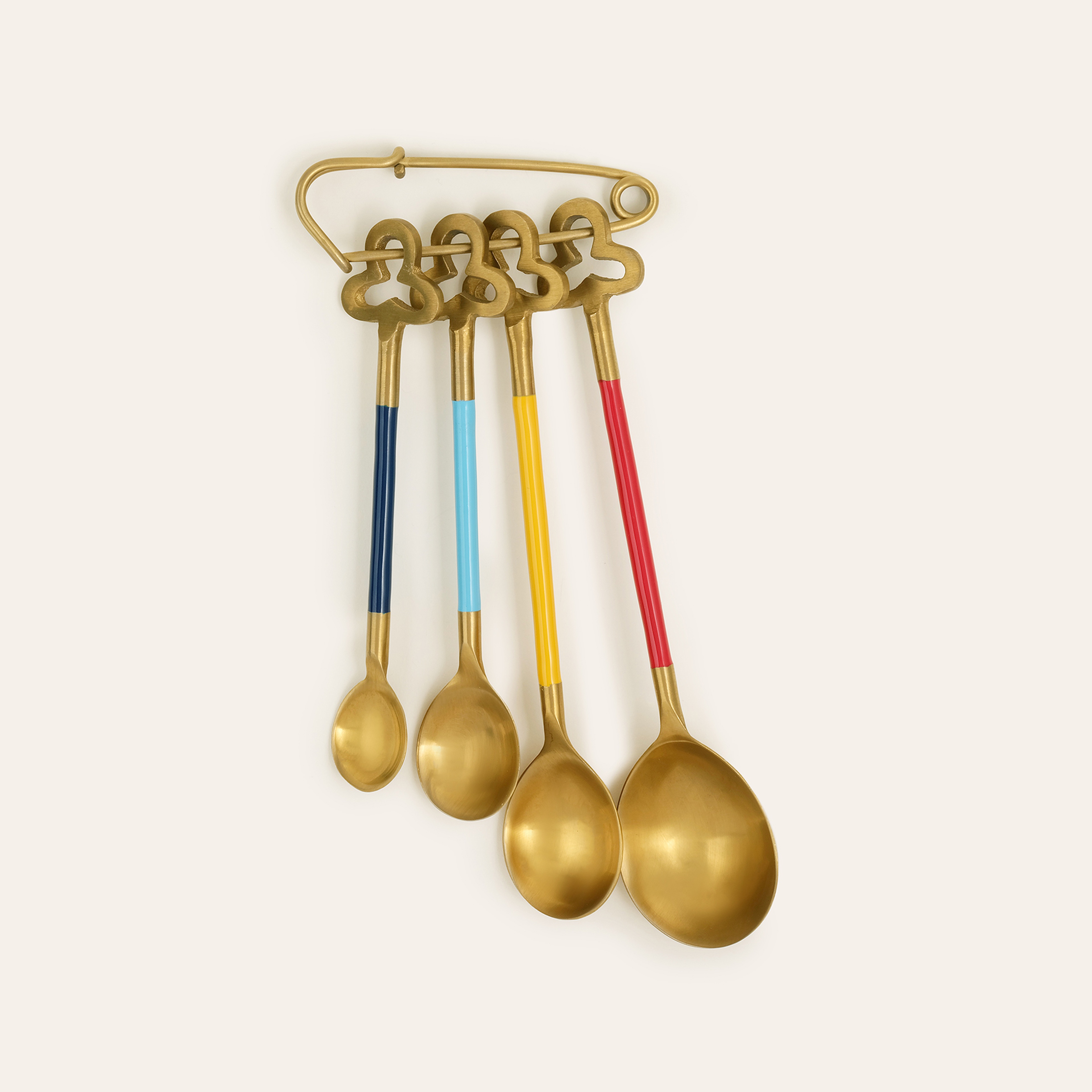 Rampur Çelik Ölçü Kaşık Seti 17x10x2 Cm Renkli