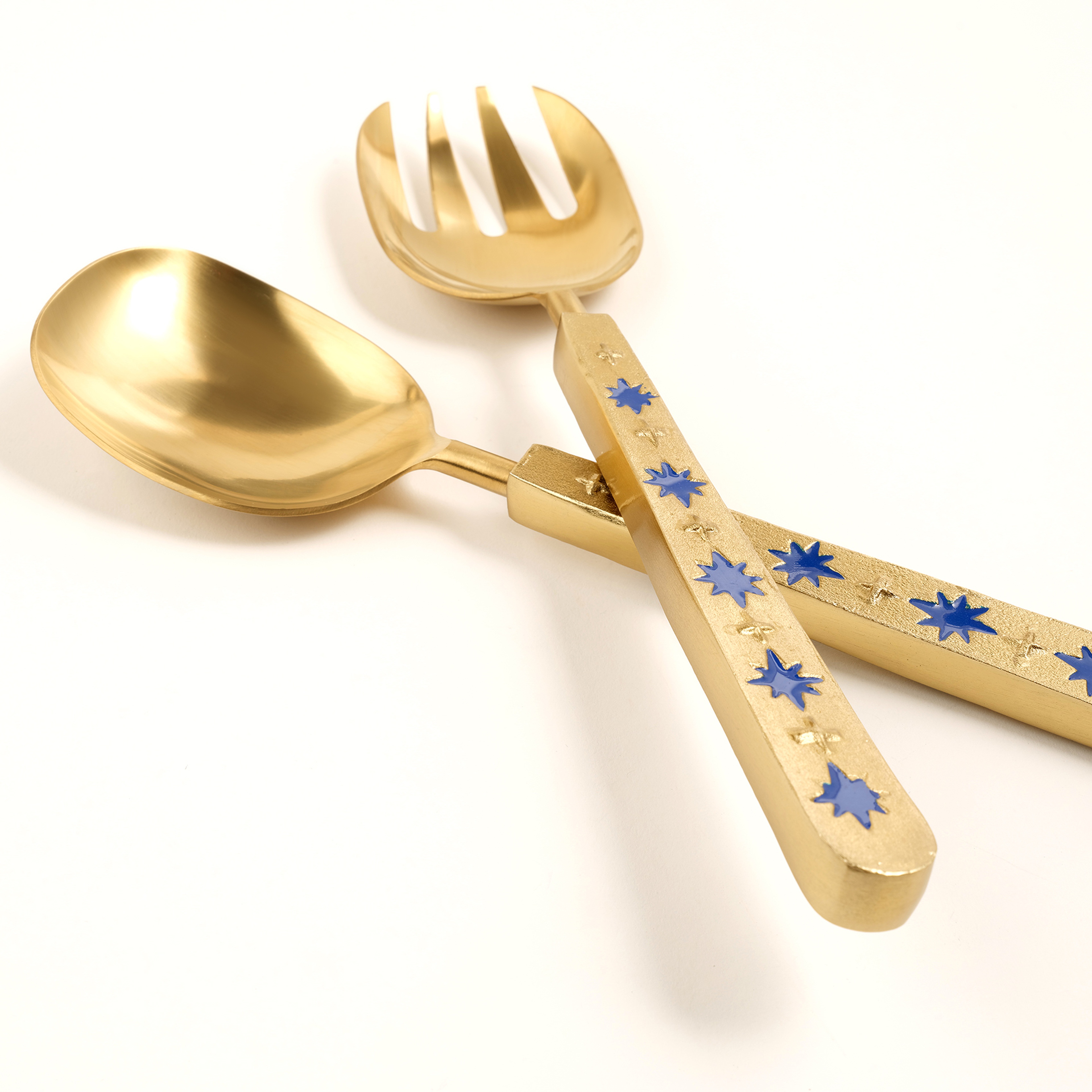 Rampur Çelik Salata Kaşık Seti 31x11x2 Cm Gold