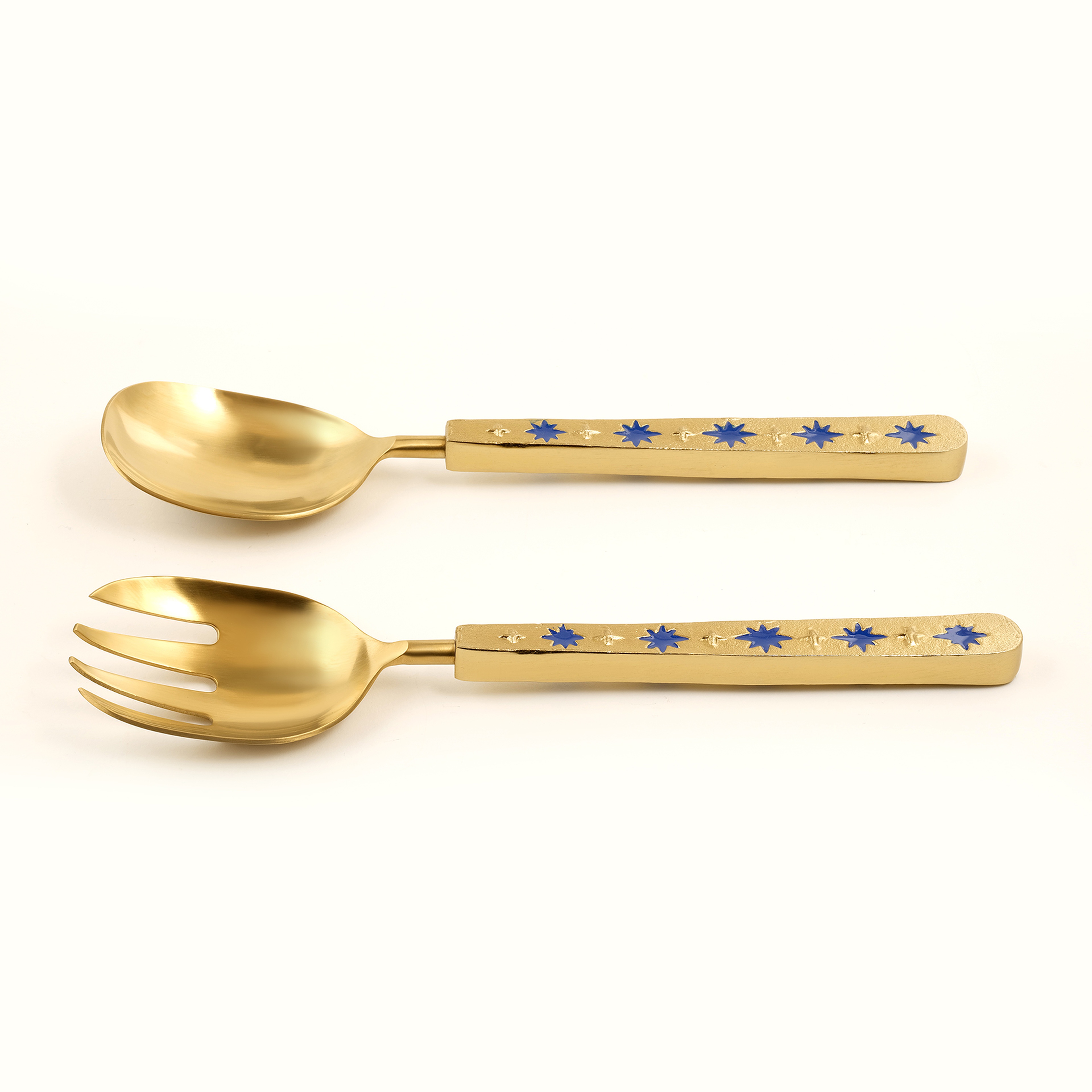 Rampur Çelik Salata Kaşık Seti 31x11x2 Cm Gold