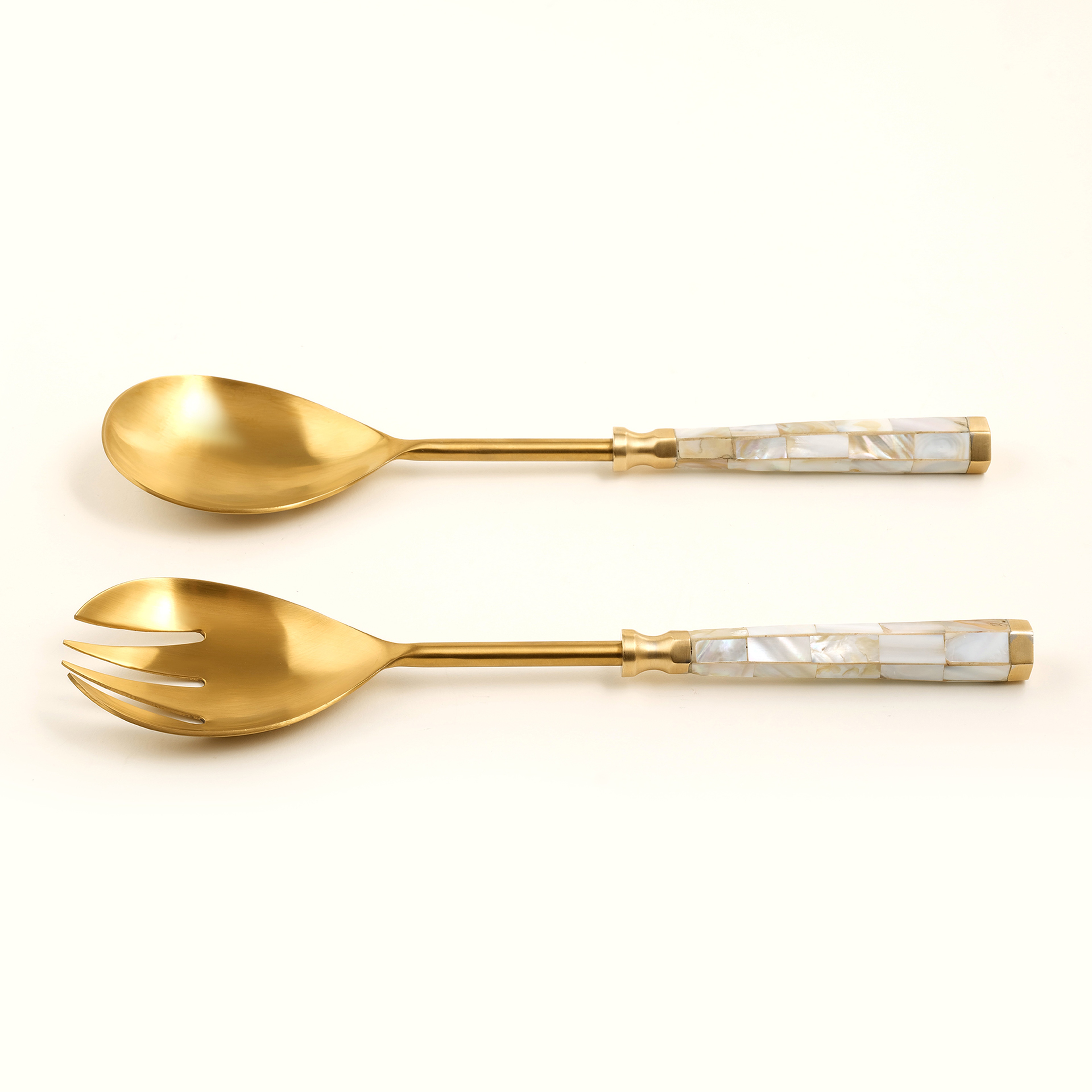 Rampur Çelik Salata Kaşık Seti 31x11x2 Cm Gold