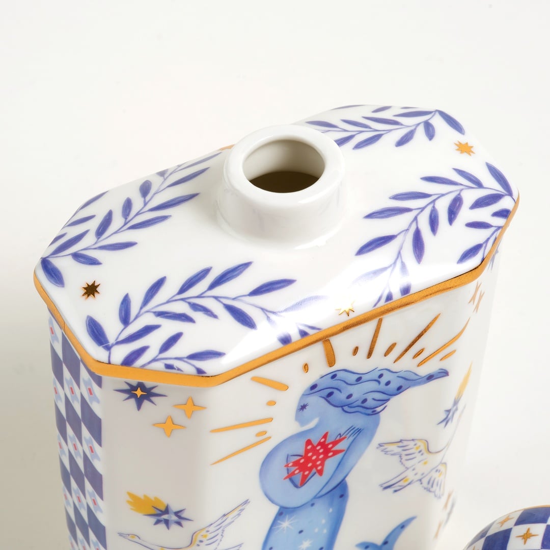 Shekou Porselen Dekoratif Obje 375 Ml Renkli