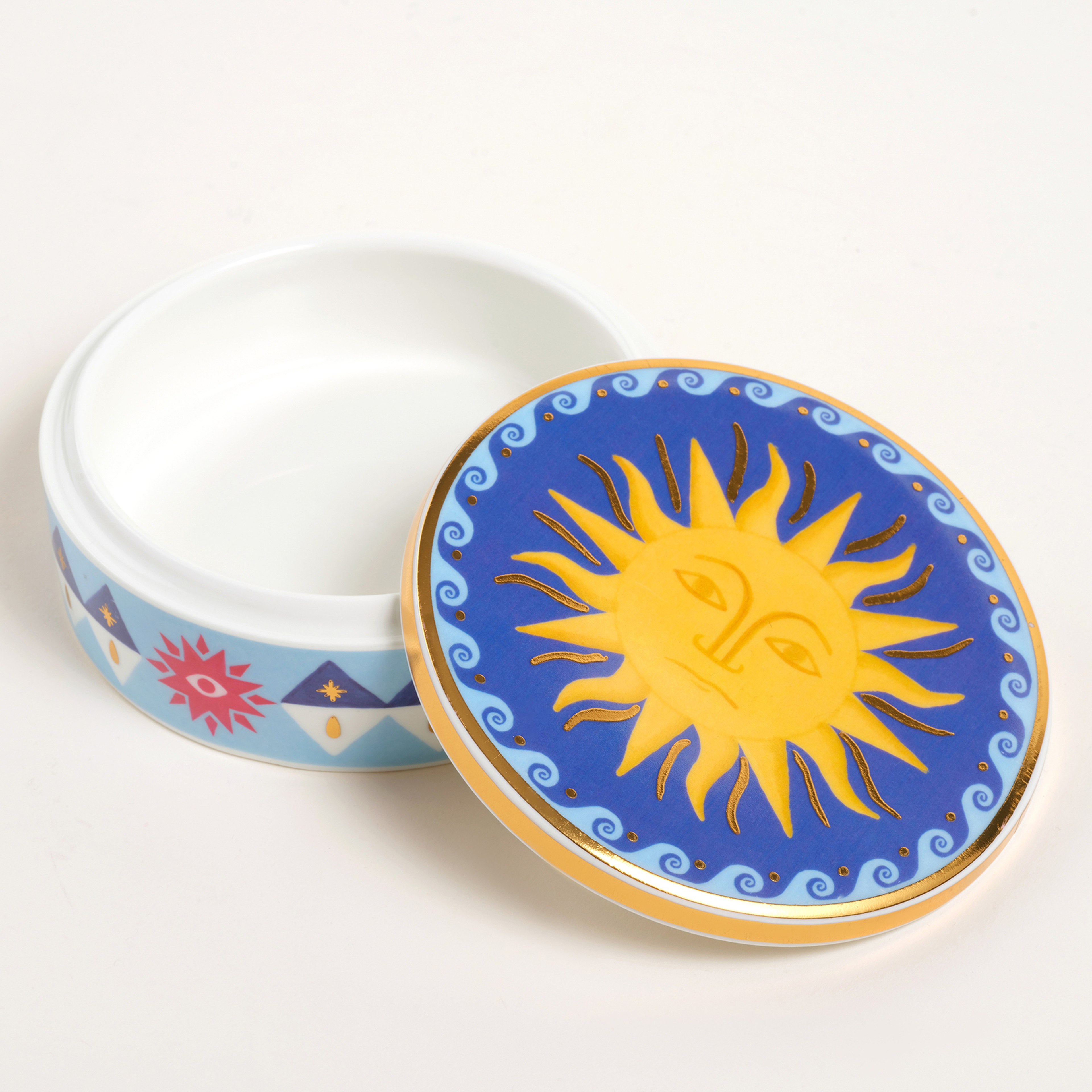 Shekou Porselen Dekoratif Obje 12 X 12 X 4 Cm Renkli